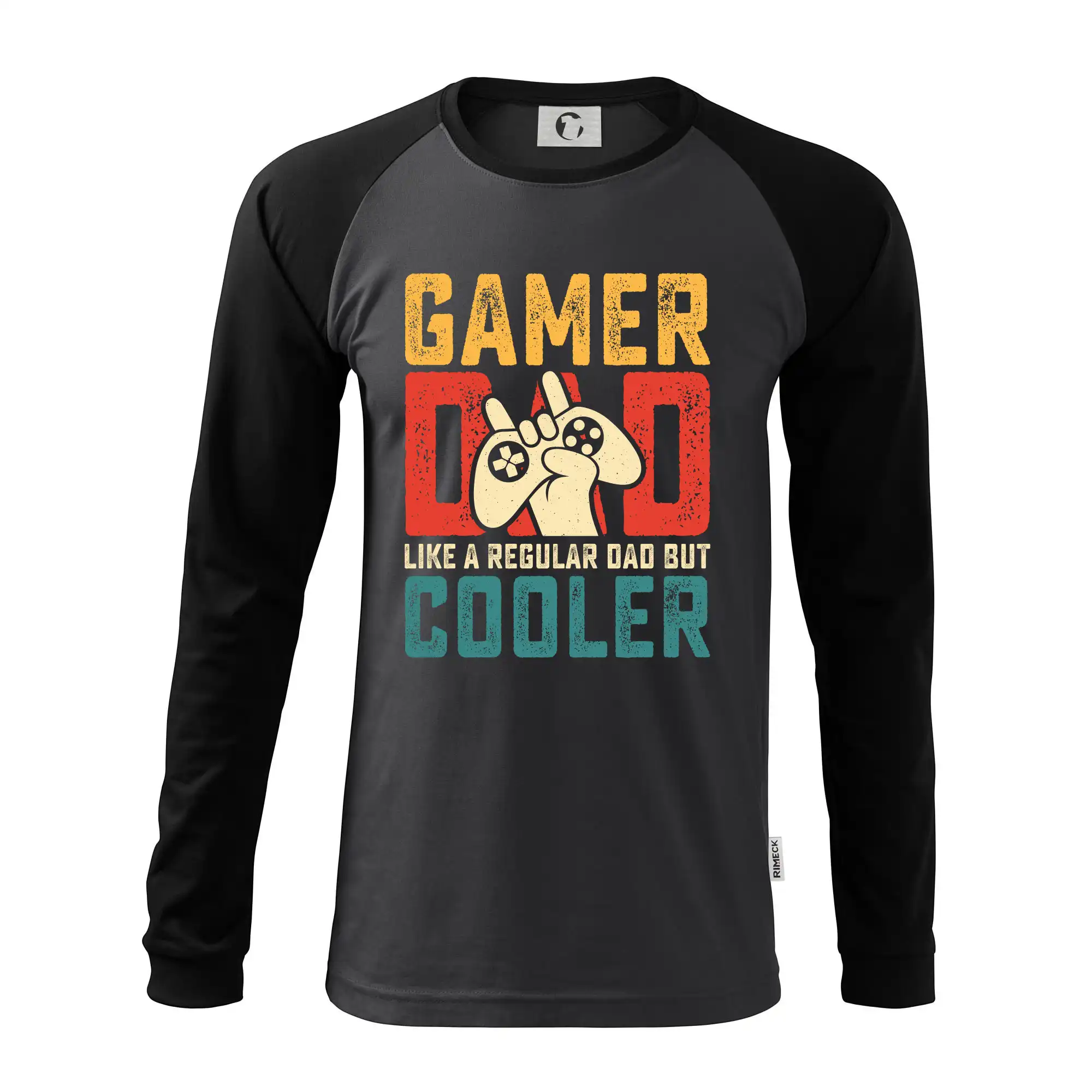 Tričká pre ajťákov - Gamer dad like a regular dad but cooler - Pánske tričko s dlhým rukávom LS130