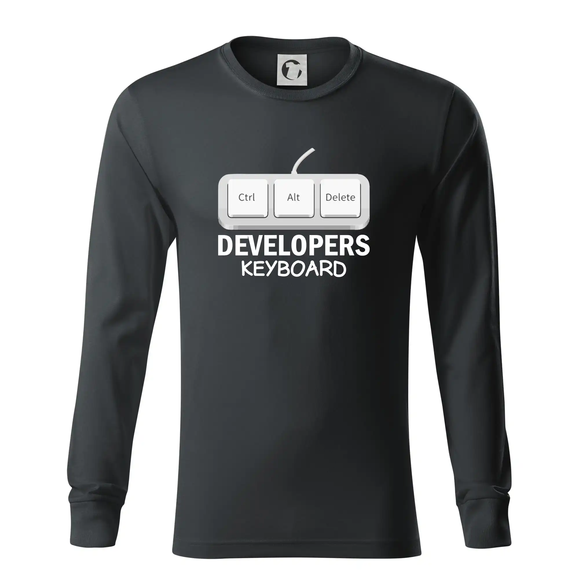 Tričká pre ajťákov - Developers keyboard - Tričko s dlhým rukávom LS R05