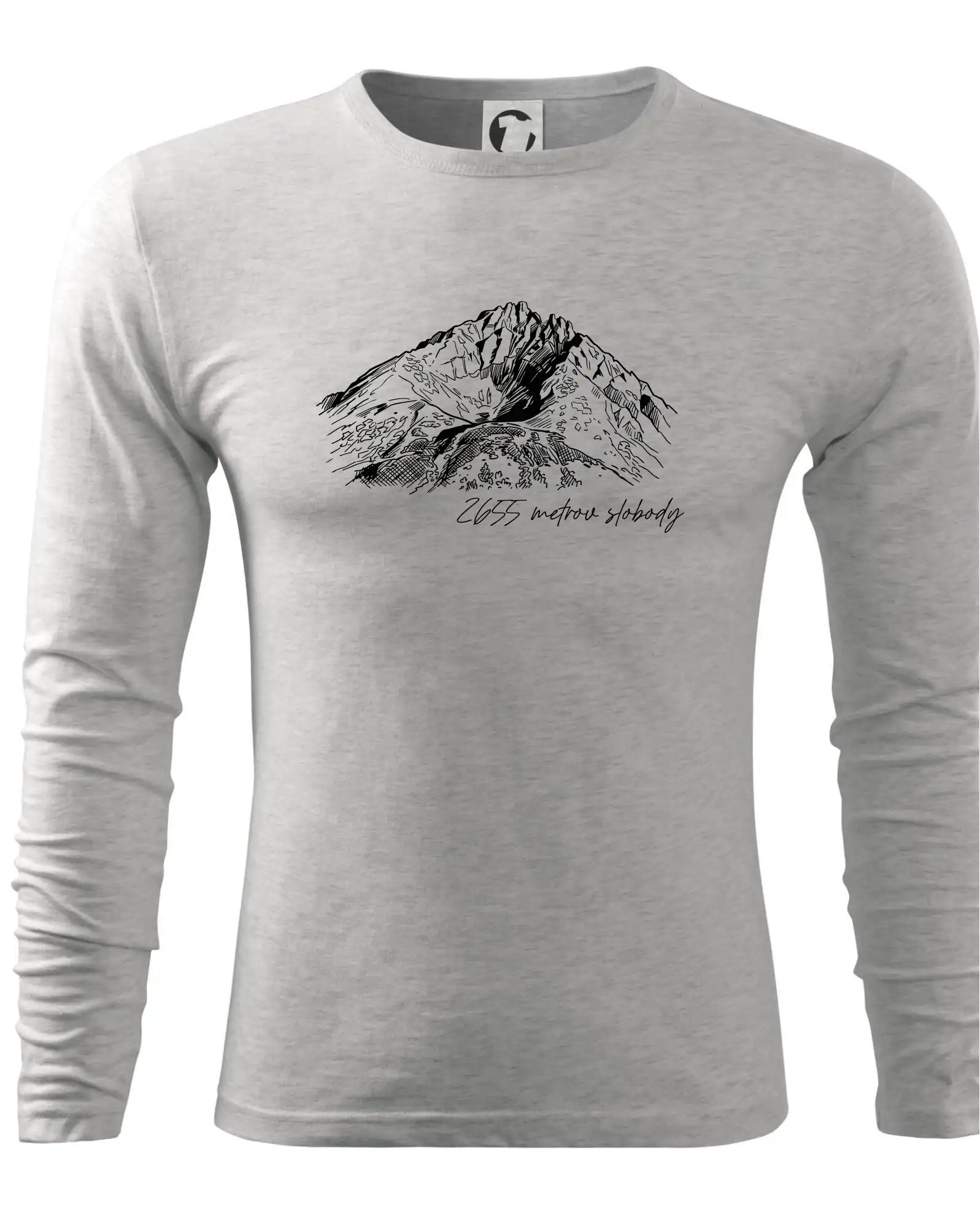Trička pro horolezcov - Gerlachovský štít - 2655 metrov slobody - Tričko s dlhým rukávom FIT-T long sleeve