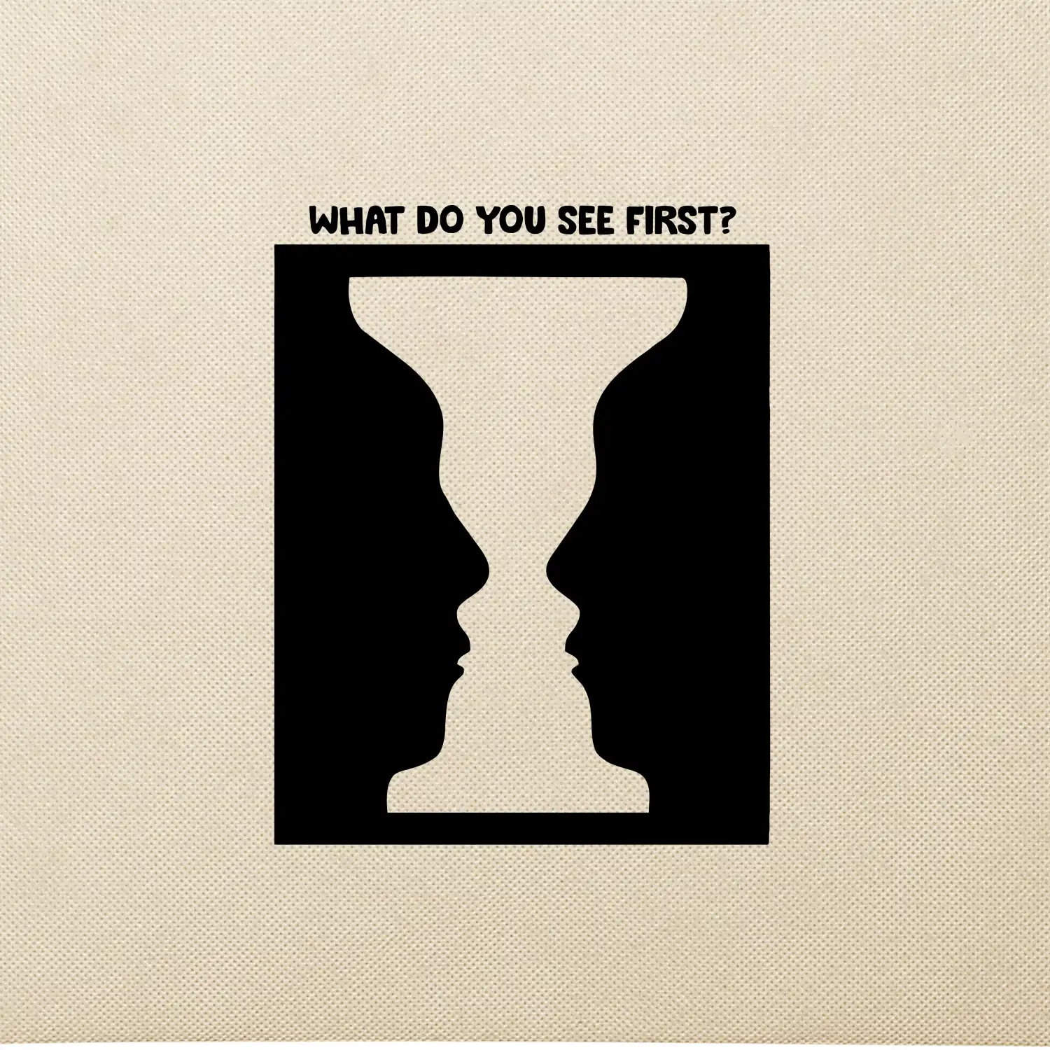 What do you see first? Pohár - Obličeje