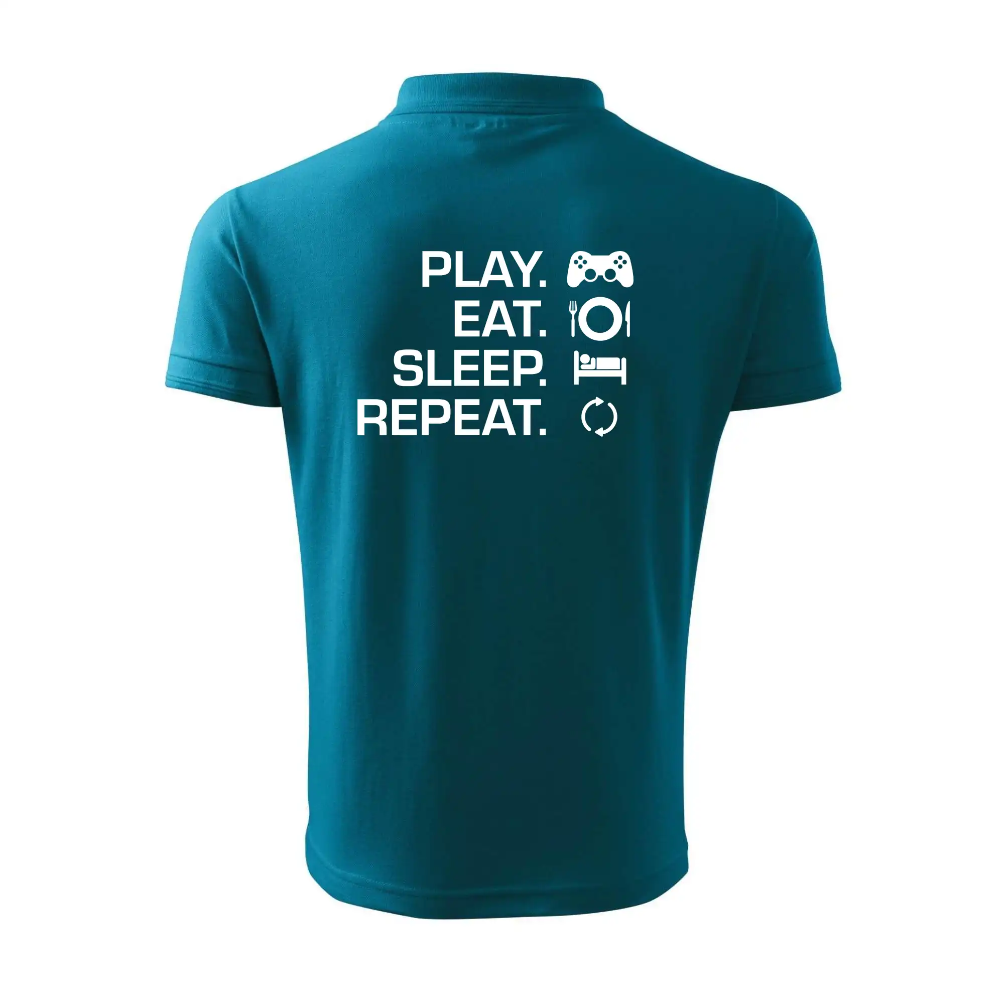 Eat sleep repeat - Play Eat Sleep Repeat game - Polokošeľa pánska Pique Polo 203