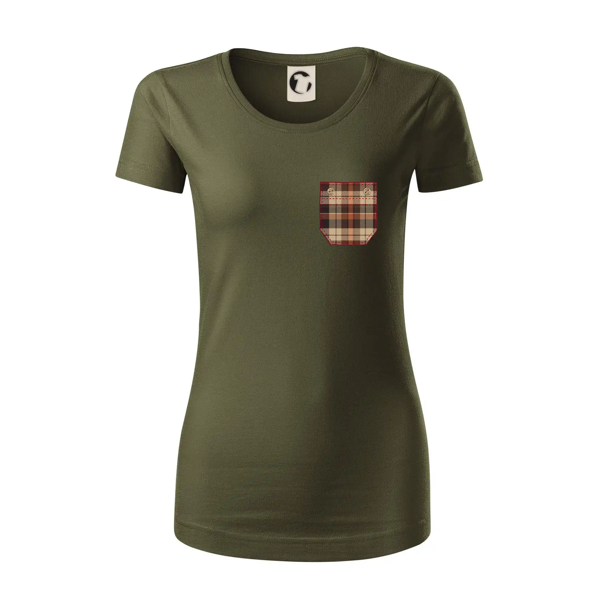 Flanelové triko hnědé