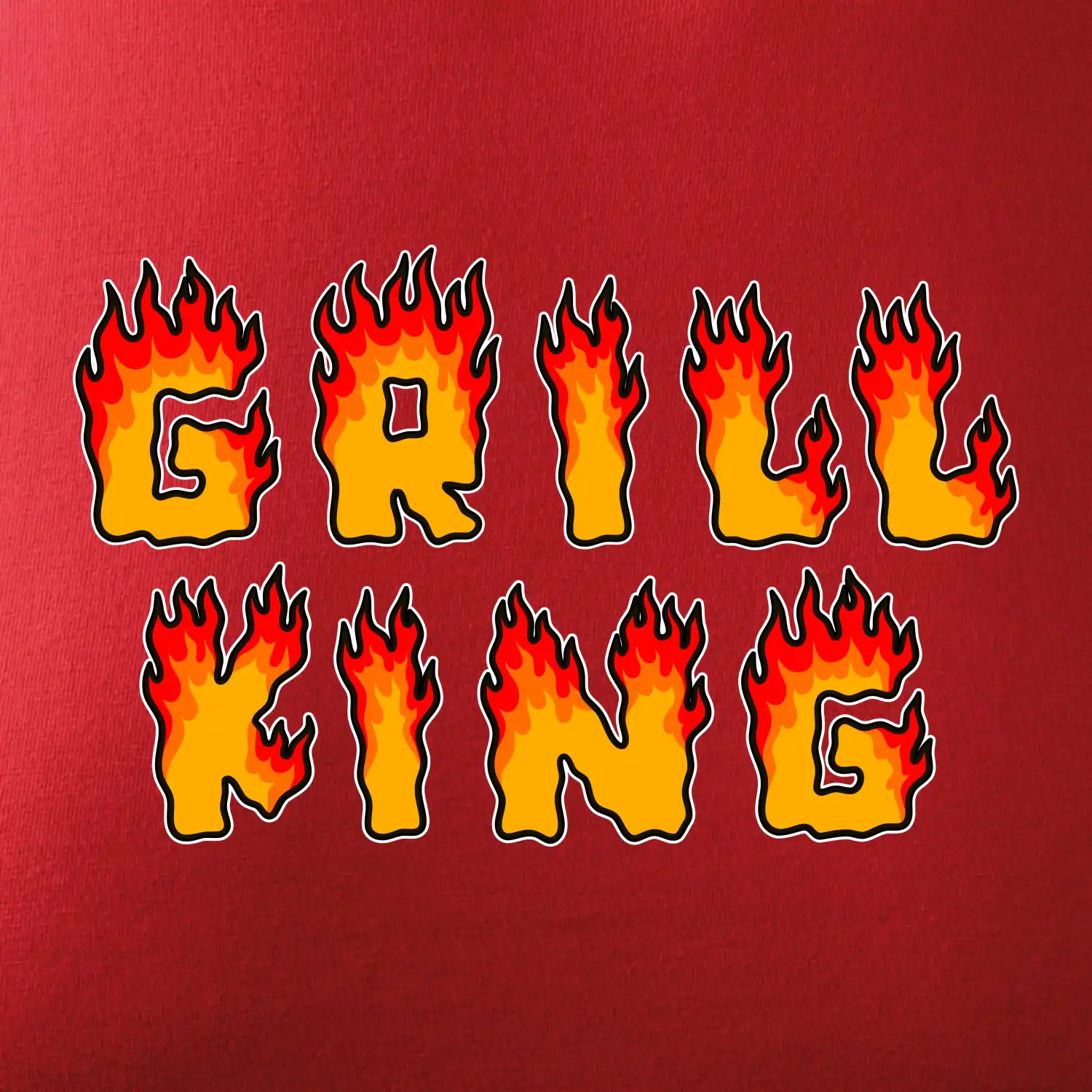 Grill King ohnivý nápis