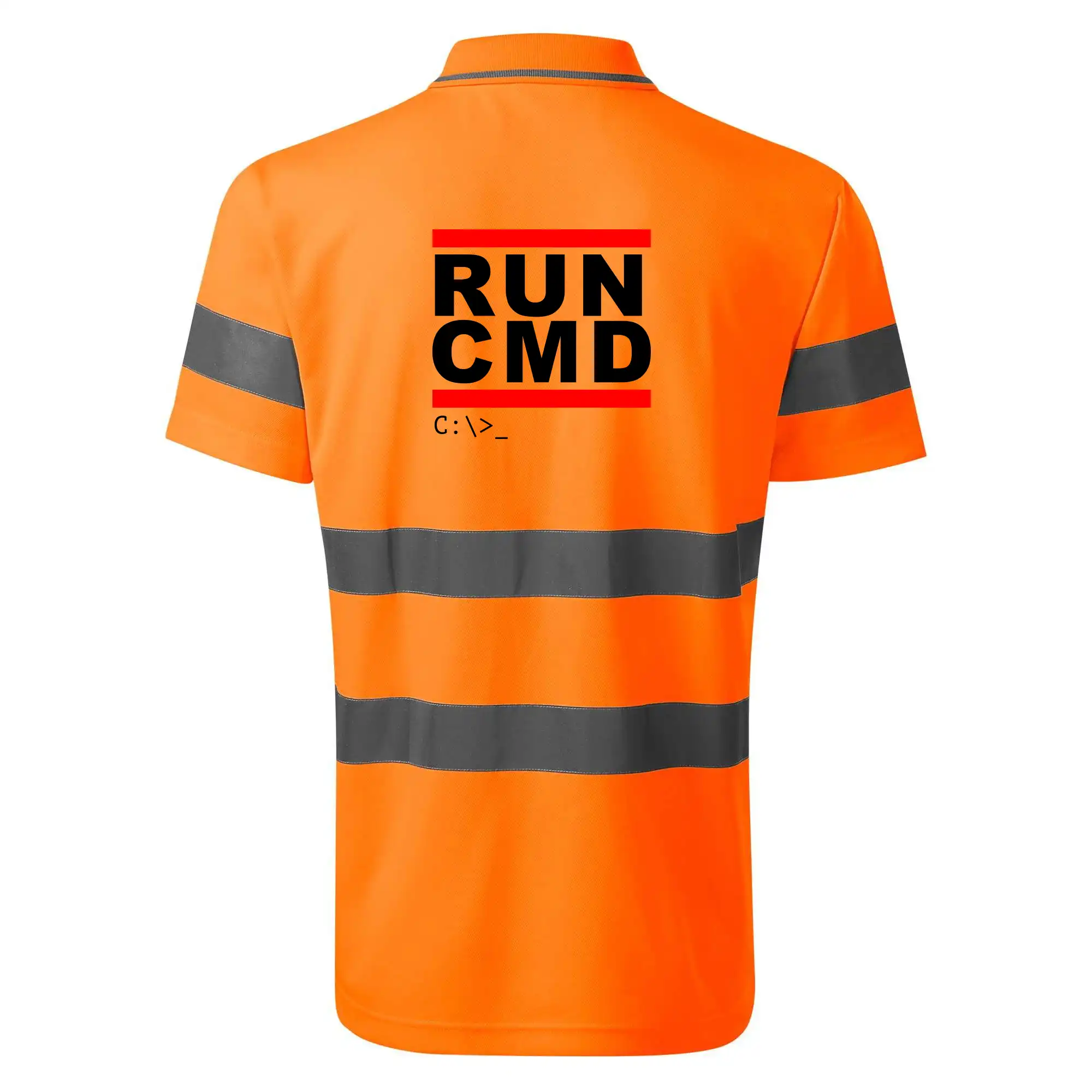 Tričká pre ajťákov - Run CMD - HV Runway 2V9 - Reflexné polokošeľa