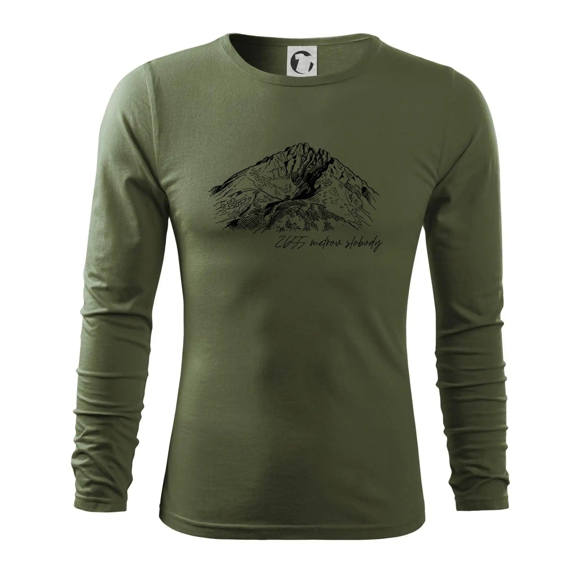 Trička pro horolezcov - Gerlachovský štít - 2655 metrov slobody - Tričko s dlhým rukávom FIT-T long sleeve
