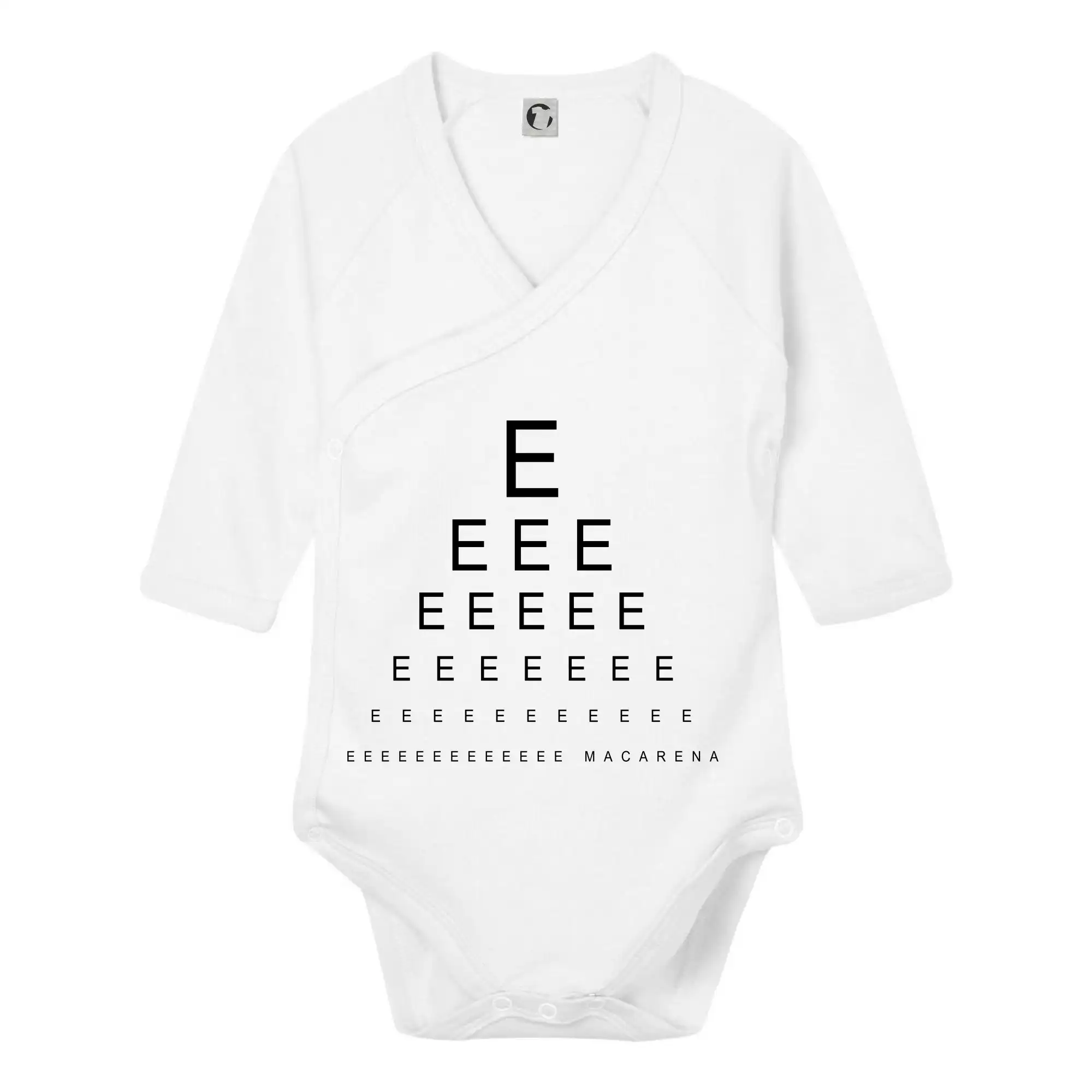 Grafické tričká - EEE macarena - Body zavinovacie s dlhým rukávom