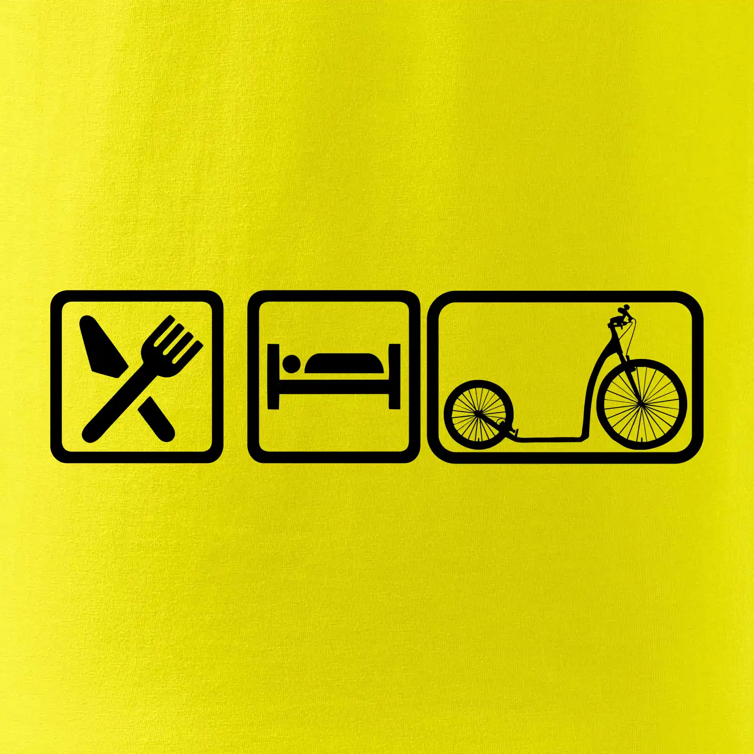 Eat sleep koloběžka velké a malé kolo