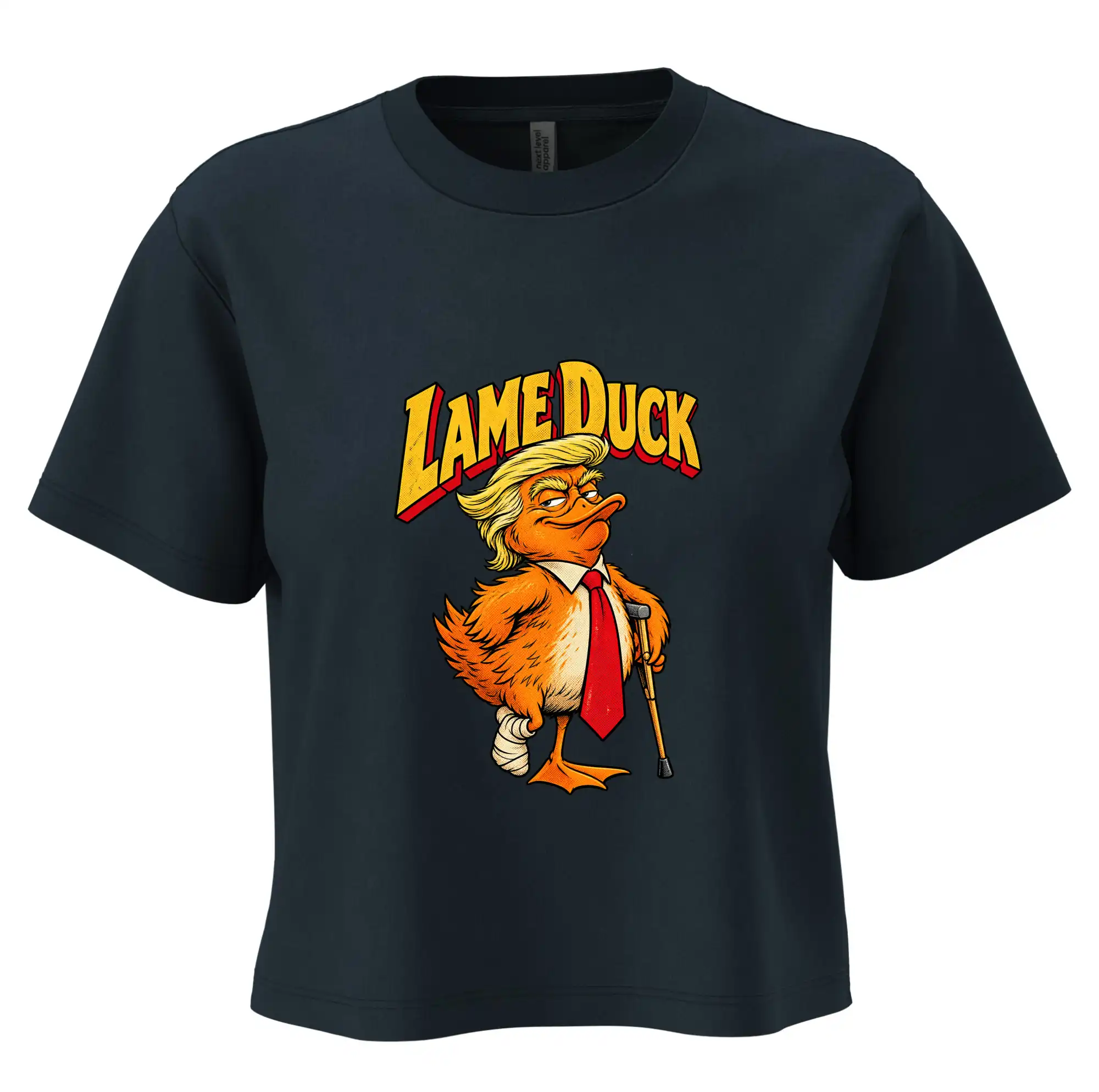 Trump jako kulhající kachna retro komiks