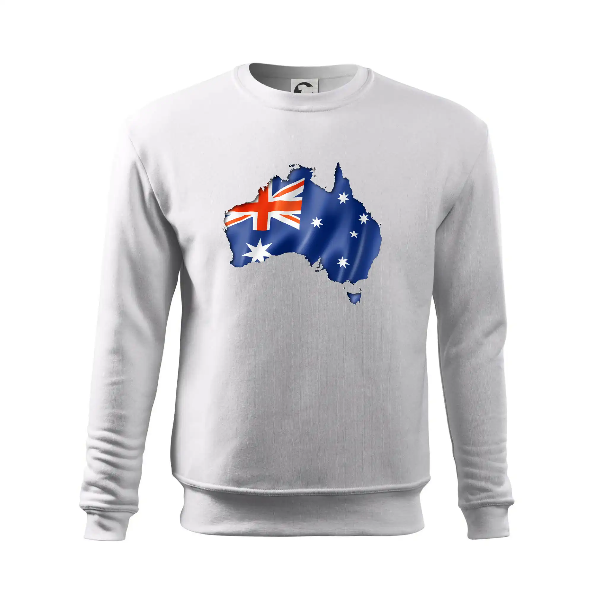Austrálie - vlajka vlající mapa