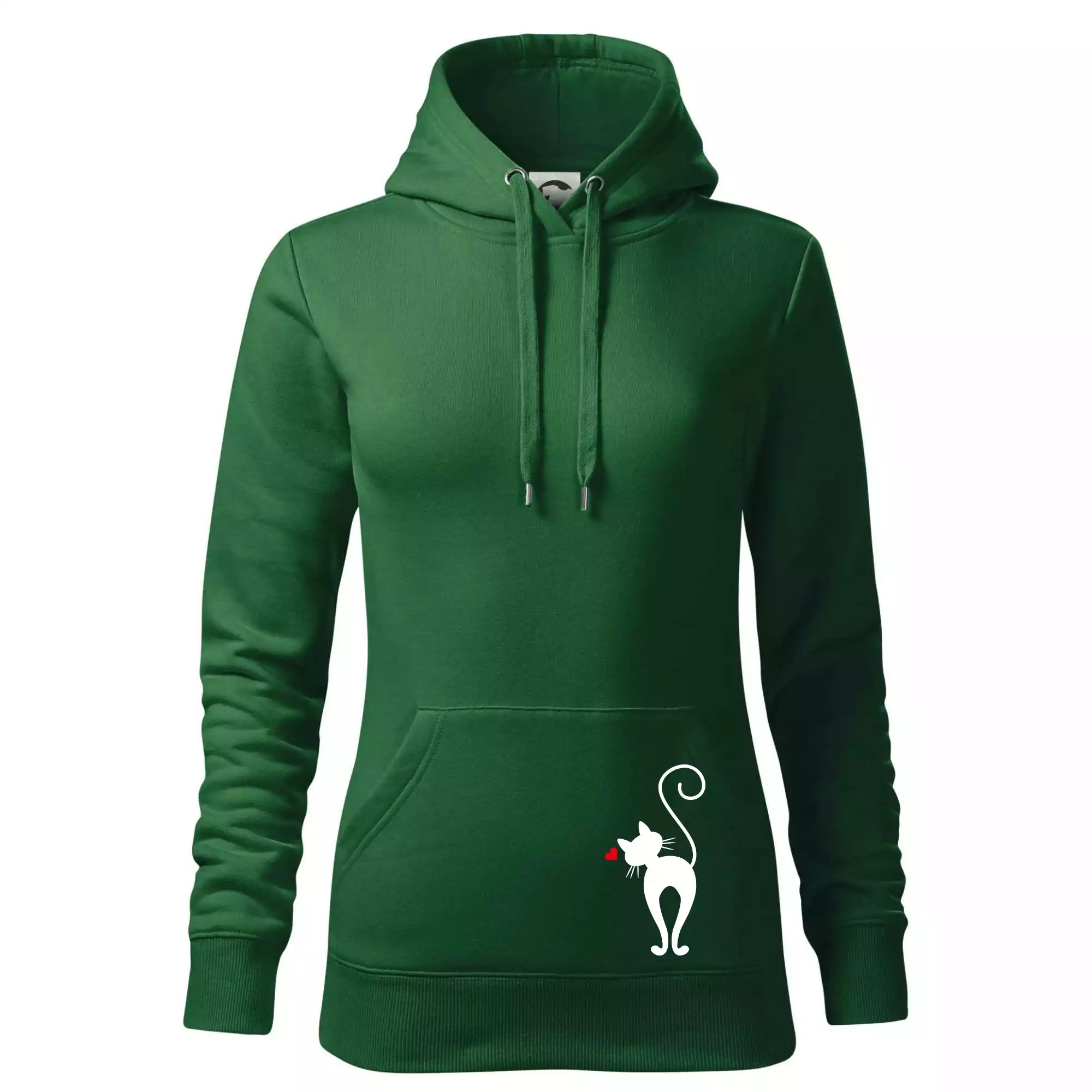 Zamilovaná kočka zezadu