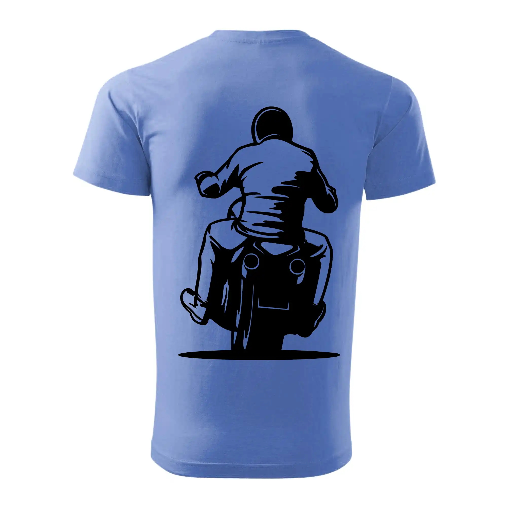 Motorkář na zádech - chopper