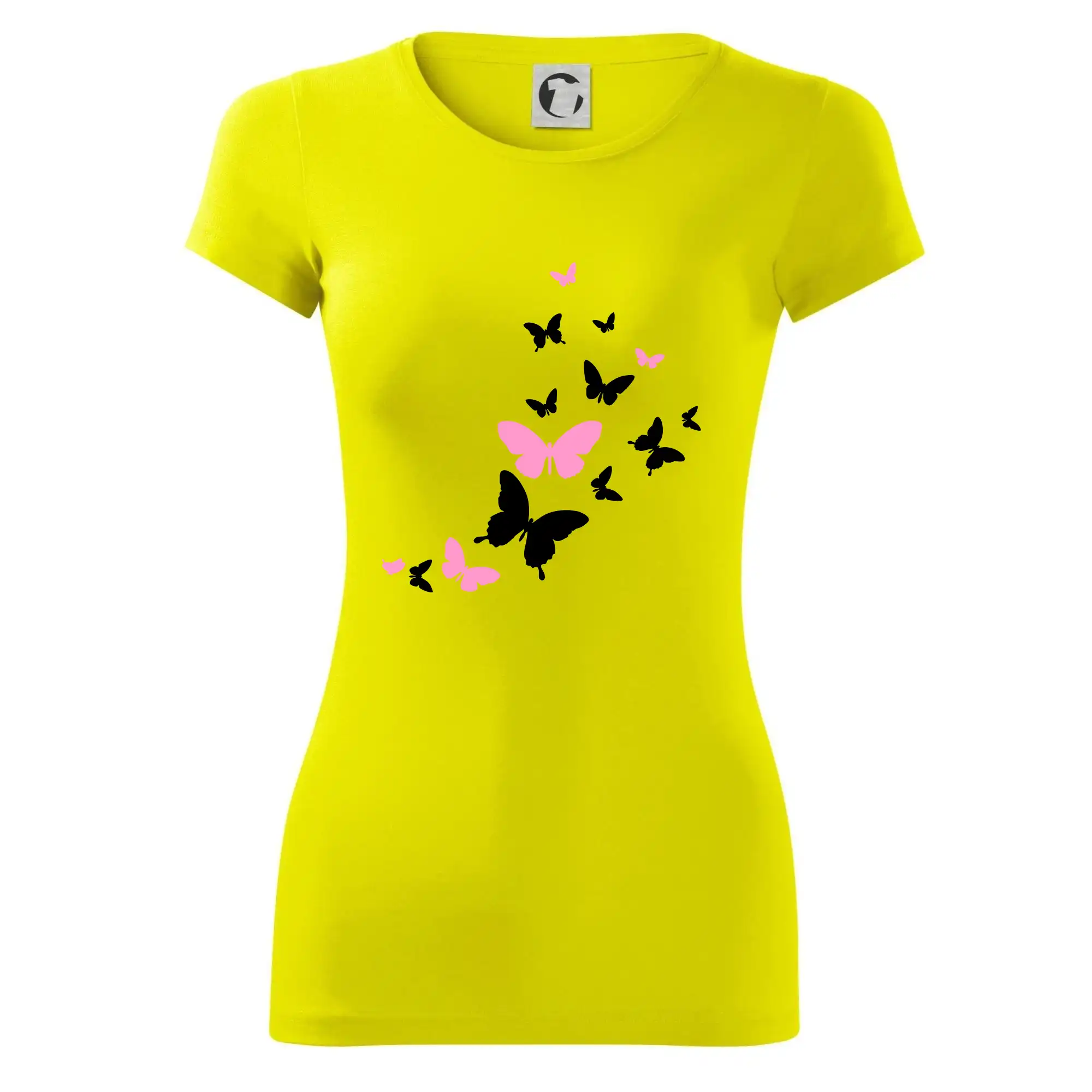 Motýli růžovo černí