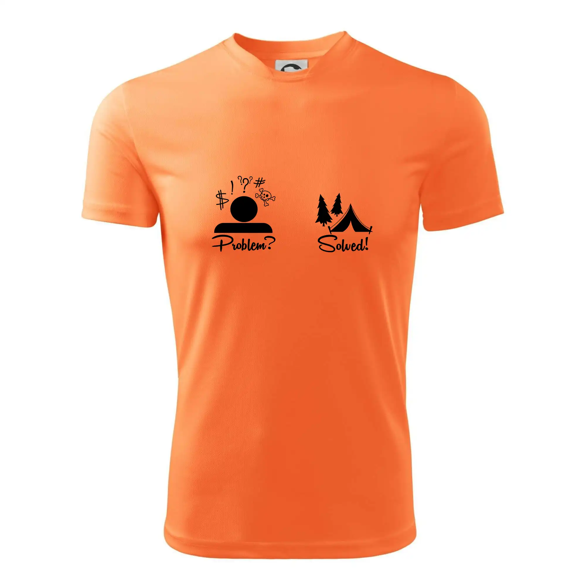 Tričká Problem Solved - Problem? Solved! - Kempovanie - Pánske tričko Fantasy športové