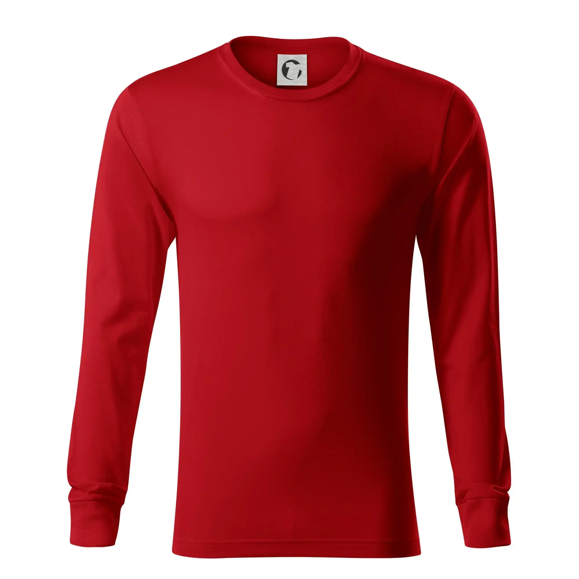 MyShirt tričká - Červené tričko - Tričko s dlhým rukávom LS R05