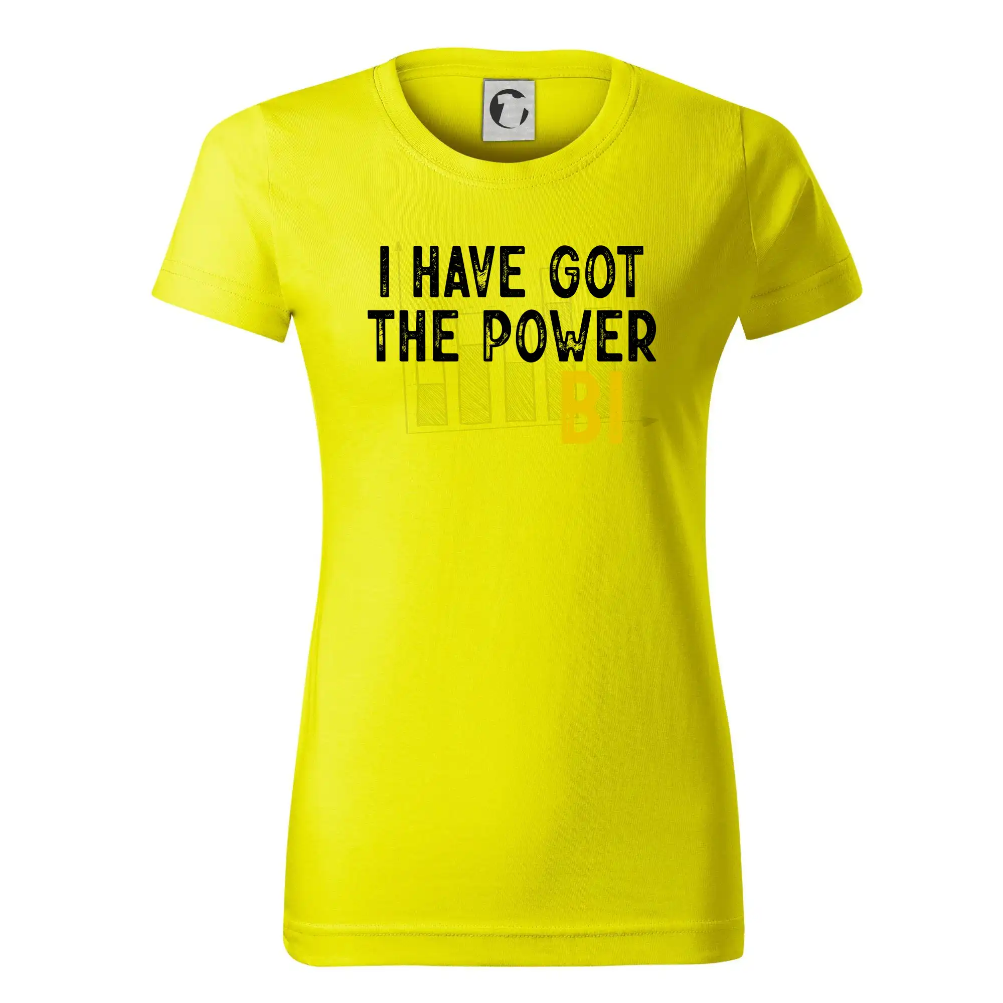 Tričká pre ajťákov - I have got the power bi - Dámske tričko basic - ľahko voľnejšie a dlhšie
