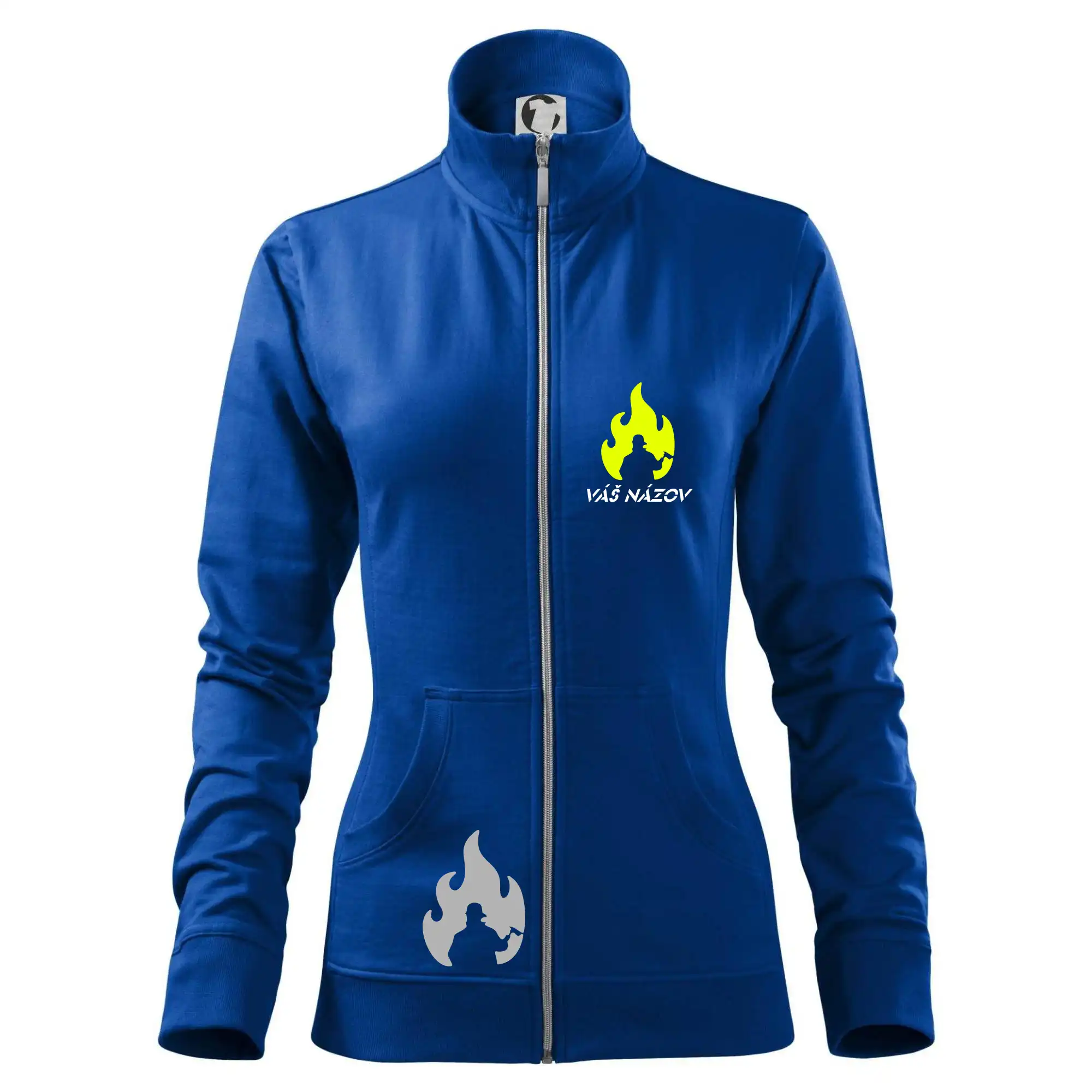 Originálne tričká pre hasičov - Hasiči - oheň - Váš názov - Mikina dámska Viva bez kapucne