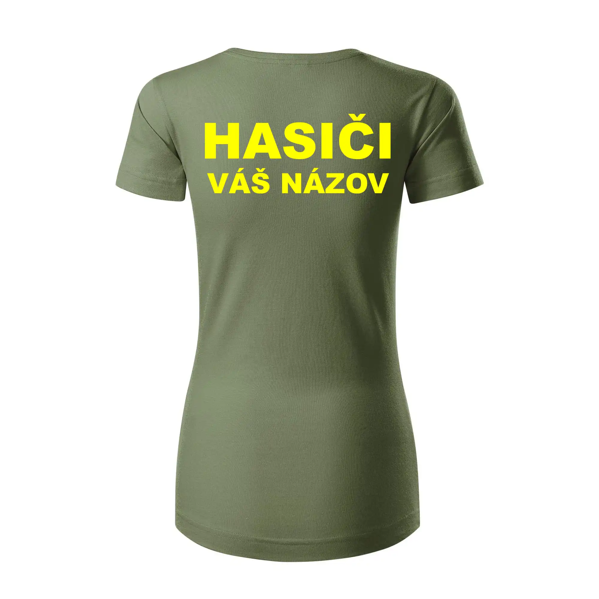 Hasiči - žltý nápis - váš názov zboru