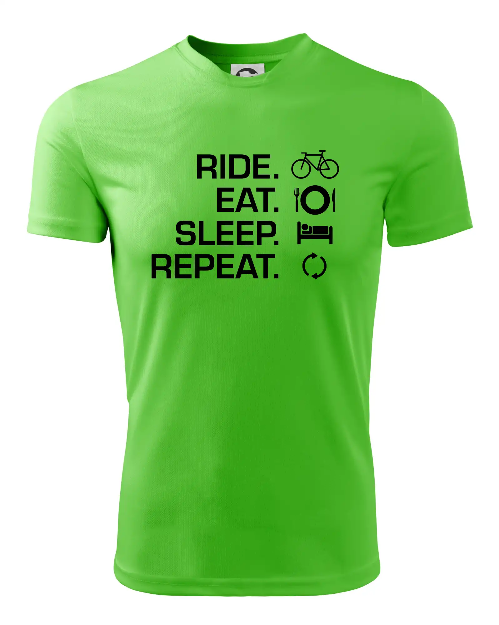 Tričko ako darček pre cyklistu - Ride Eat Sleep Repeat bicykel - Detské tričko športové