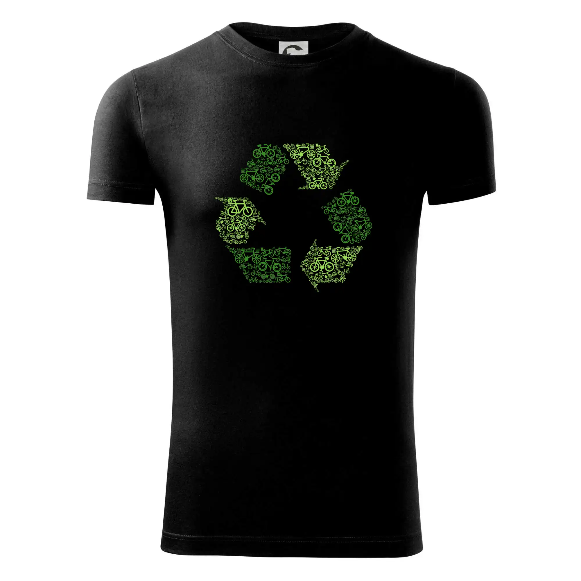Životný štýl - Recycling symbol icons - Viper FIT - Pánske zúžené tričko