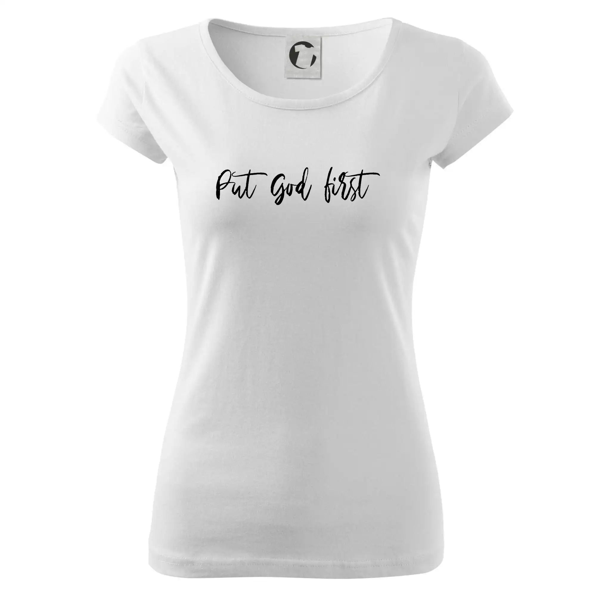 Put God first psací nápis