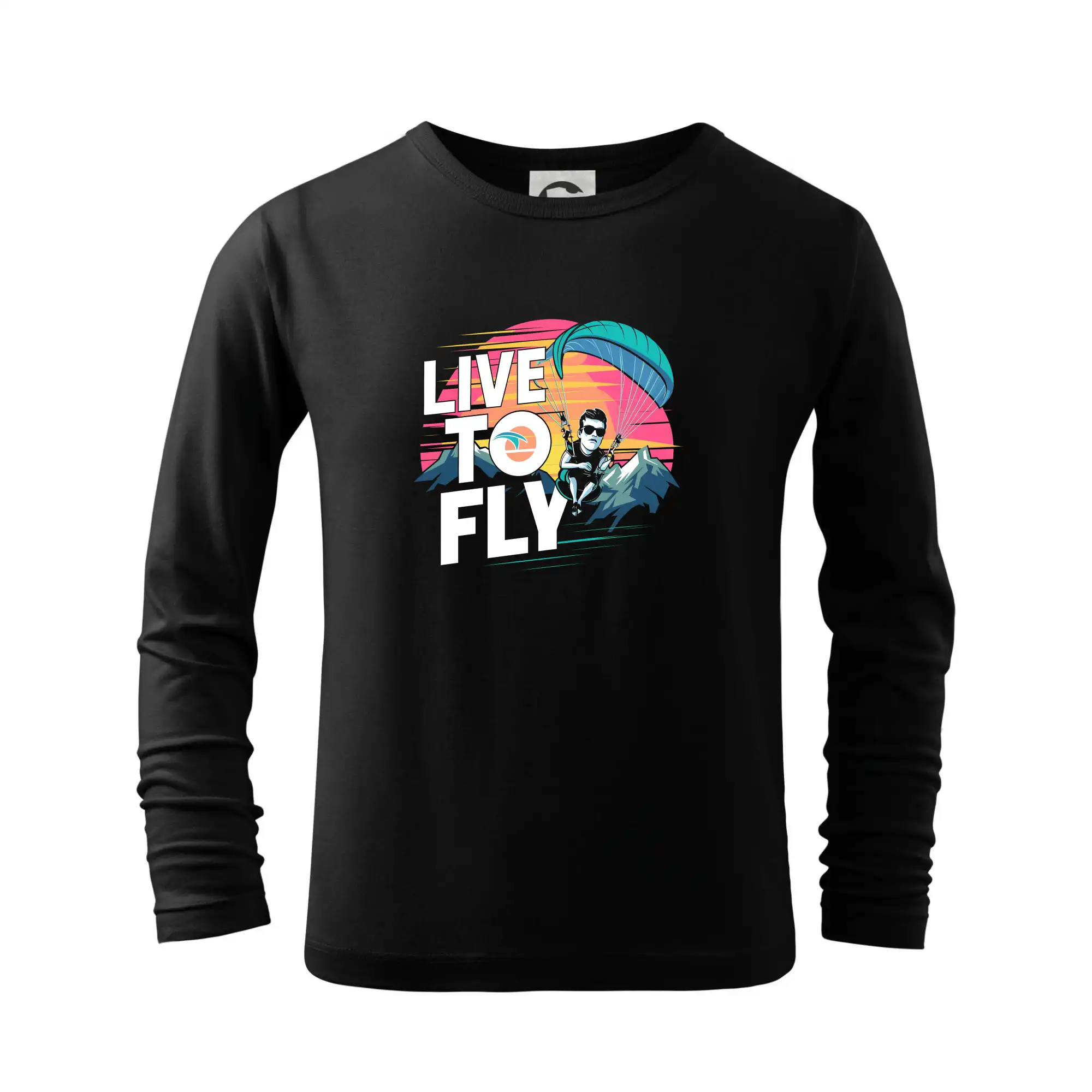Tričká s motívom paraglidingu - Paraglide life to fly - Tričko detské Long Sleeve