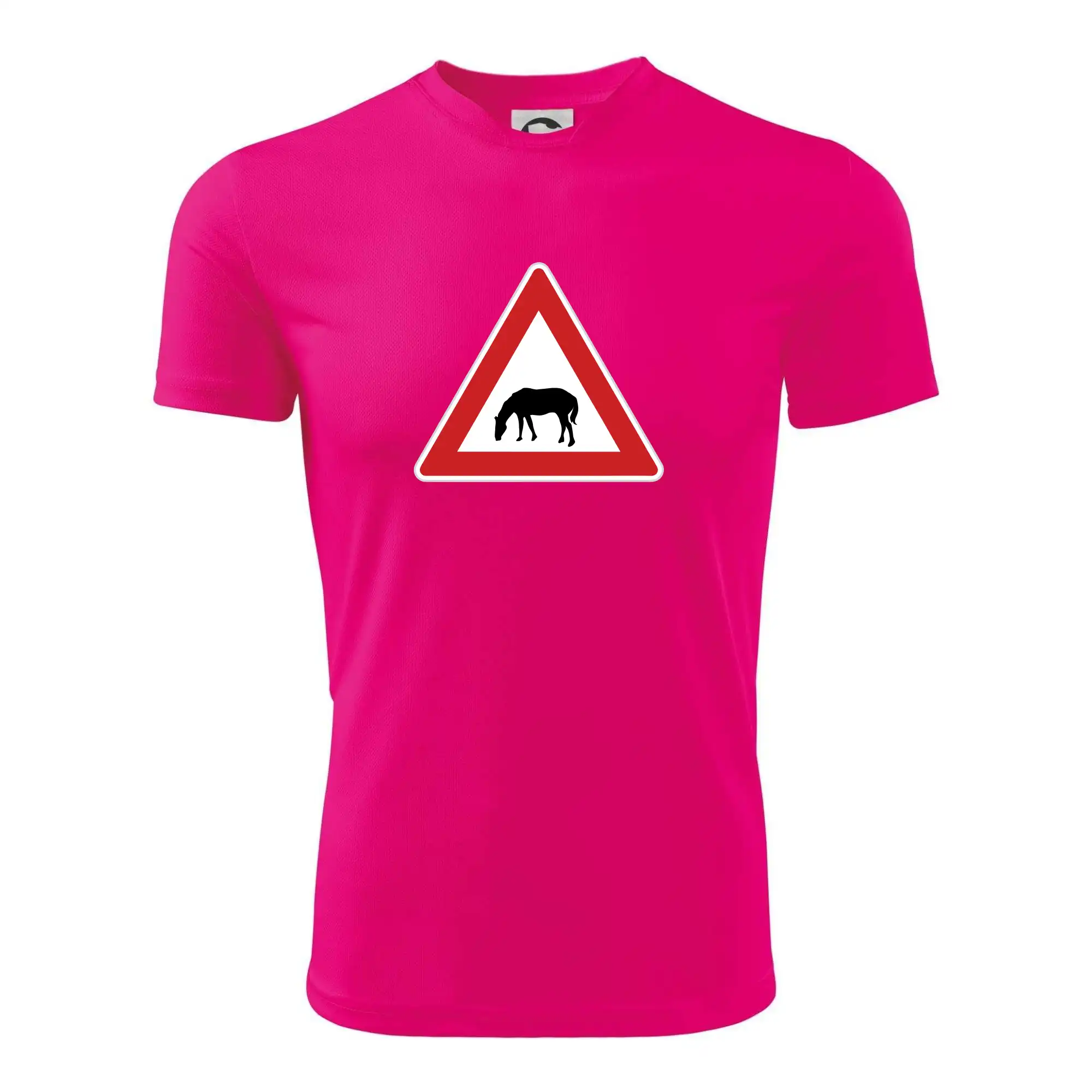 Dopravní značka - Pozor pasoucí se kůň