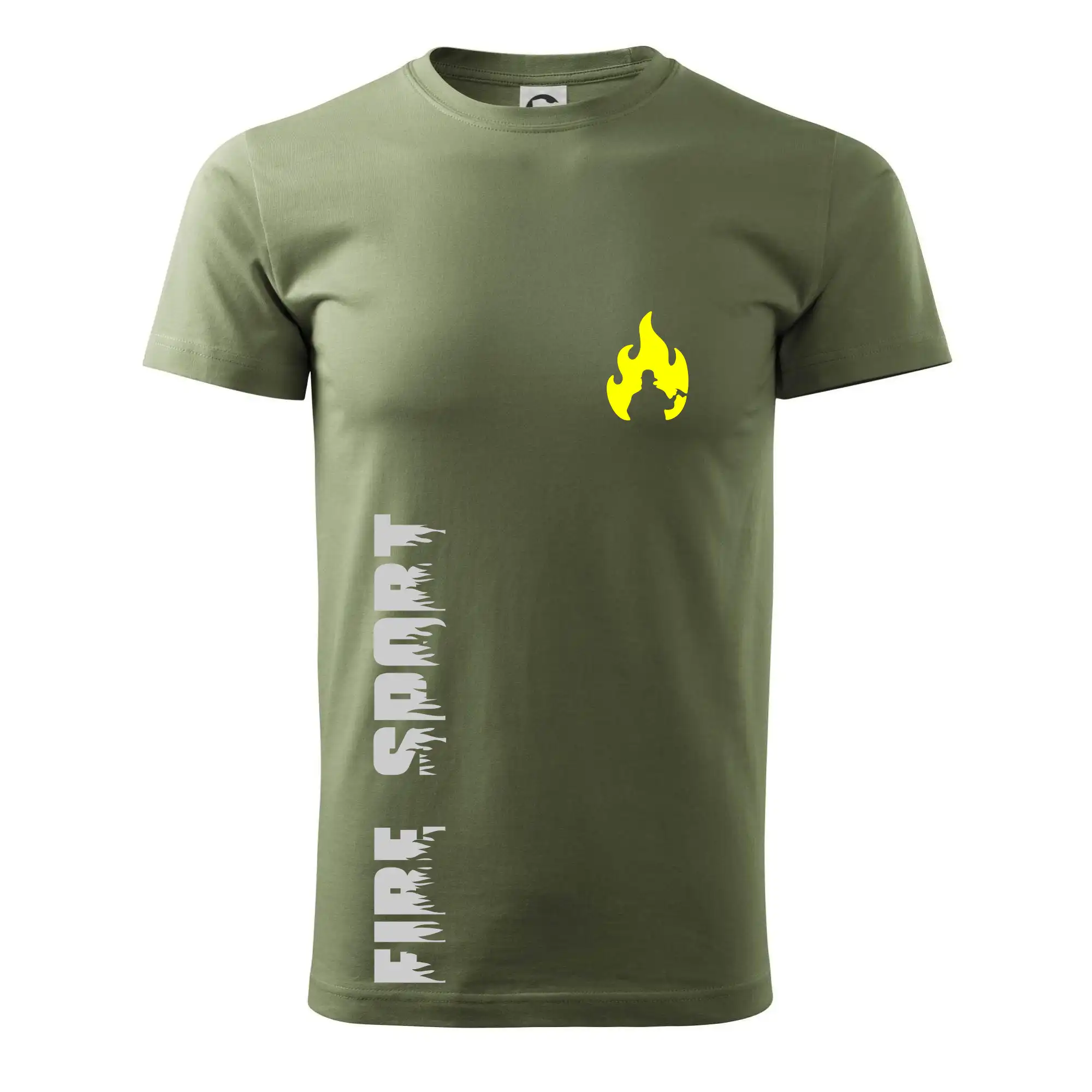 Originálne tričká pre hasičov - Hasiči - Váš názov - FLUO + Reflexná potlač - Klasické pánske tričko vyššej gramáže