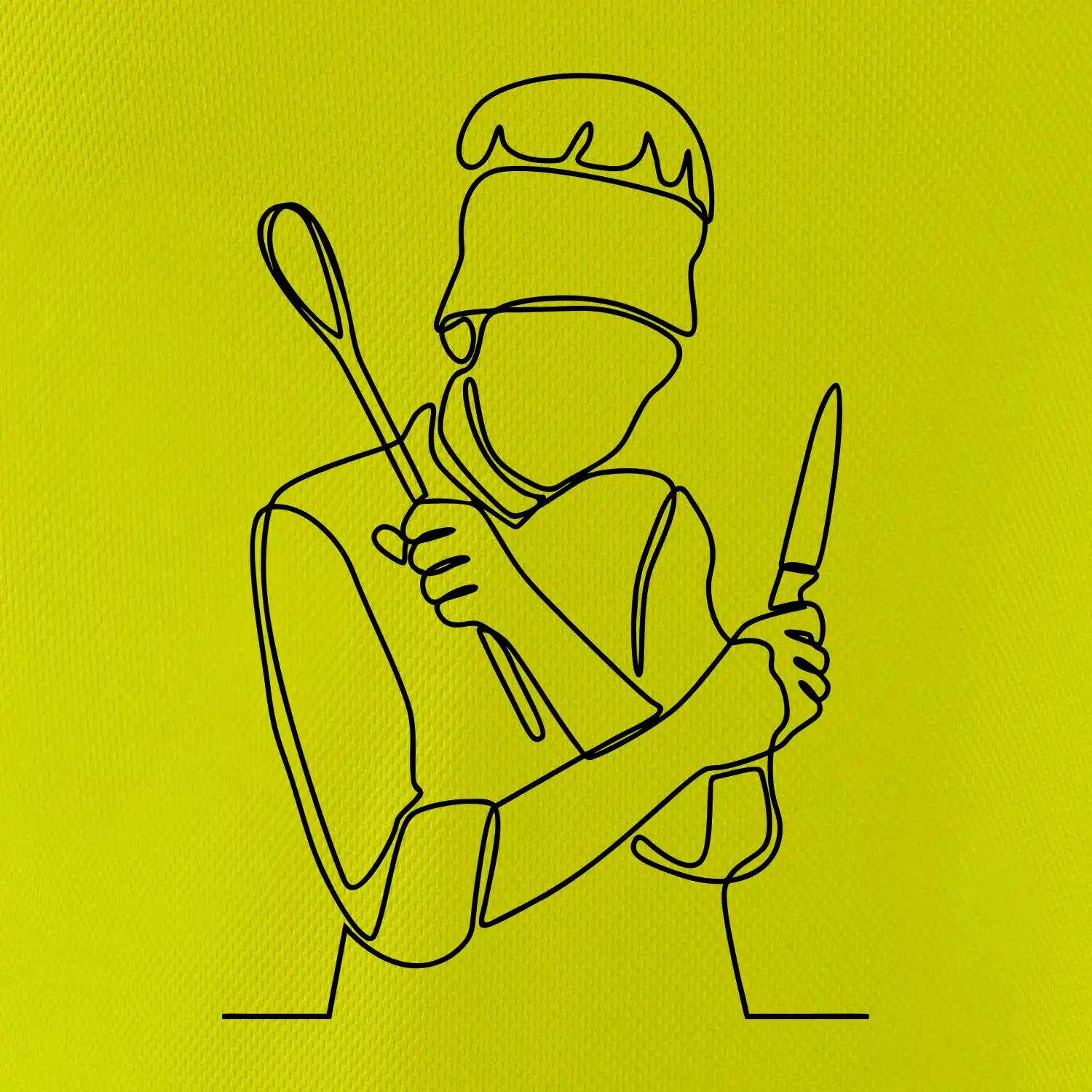 Kuchař jedním tahem