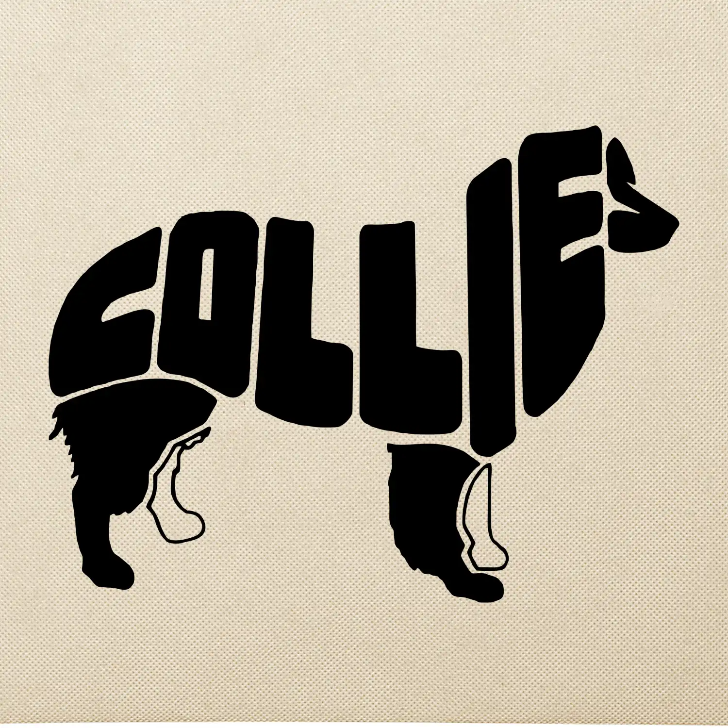 Border kolie písmo v těle