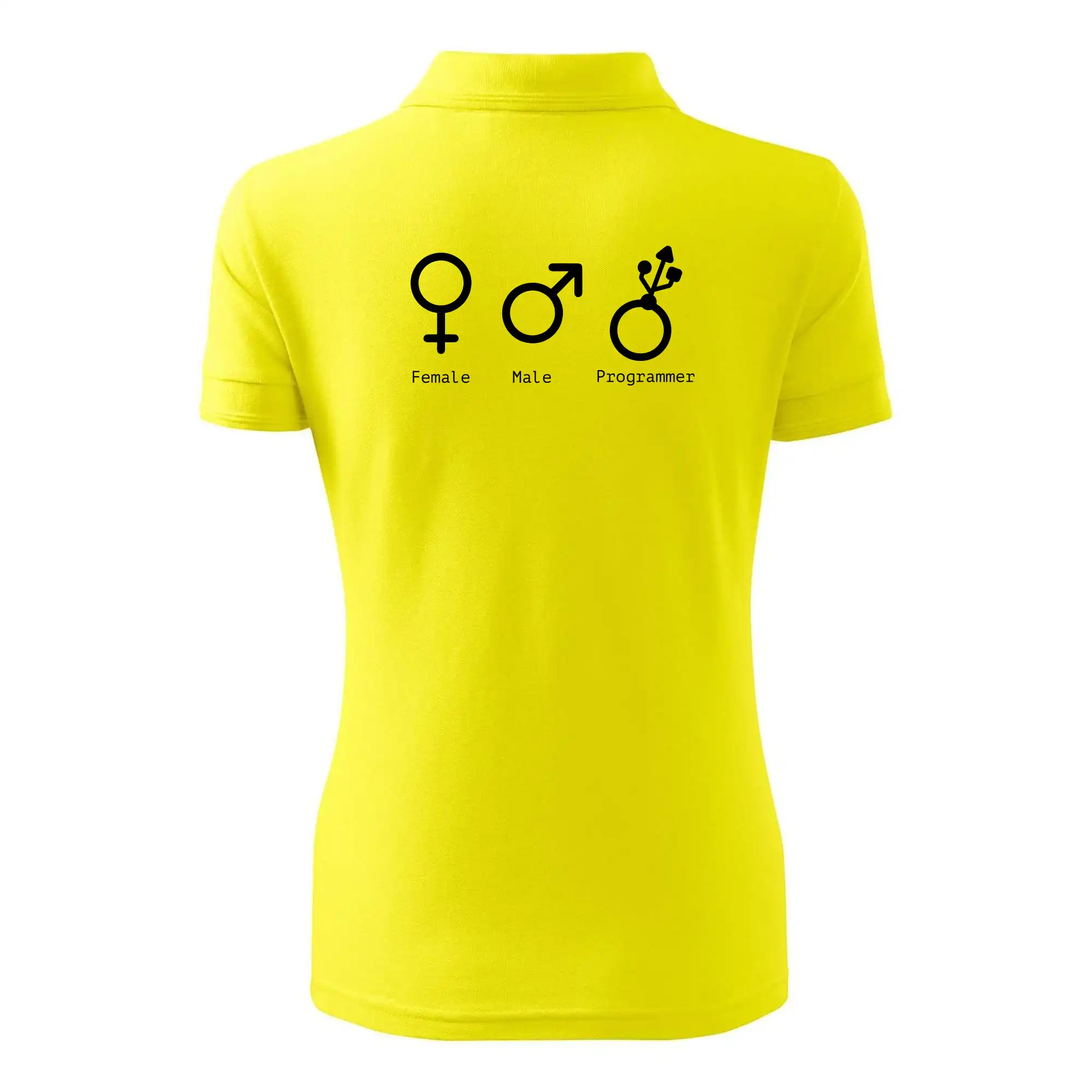 Tričká pre ajťákov - Female male programmer - Polokošeľa dámska Pique Polo
