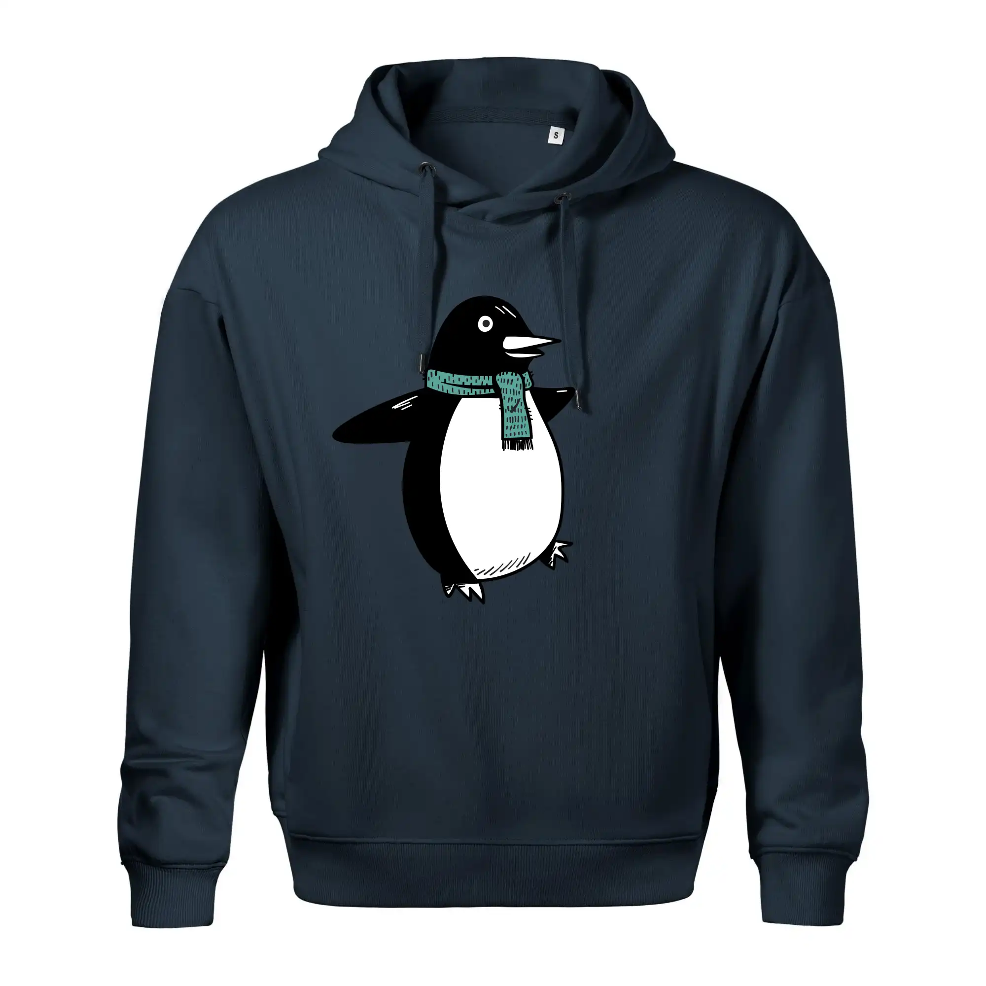 Tučňák se zelenou šálou