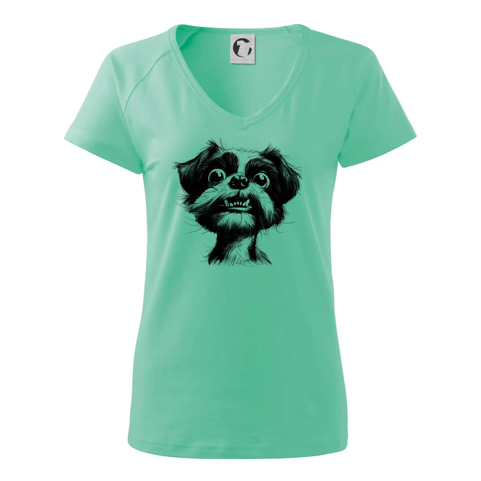 Černobílá karikatura Ši-tzu