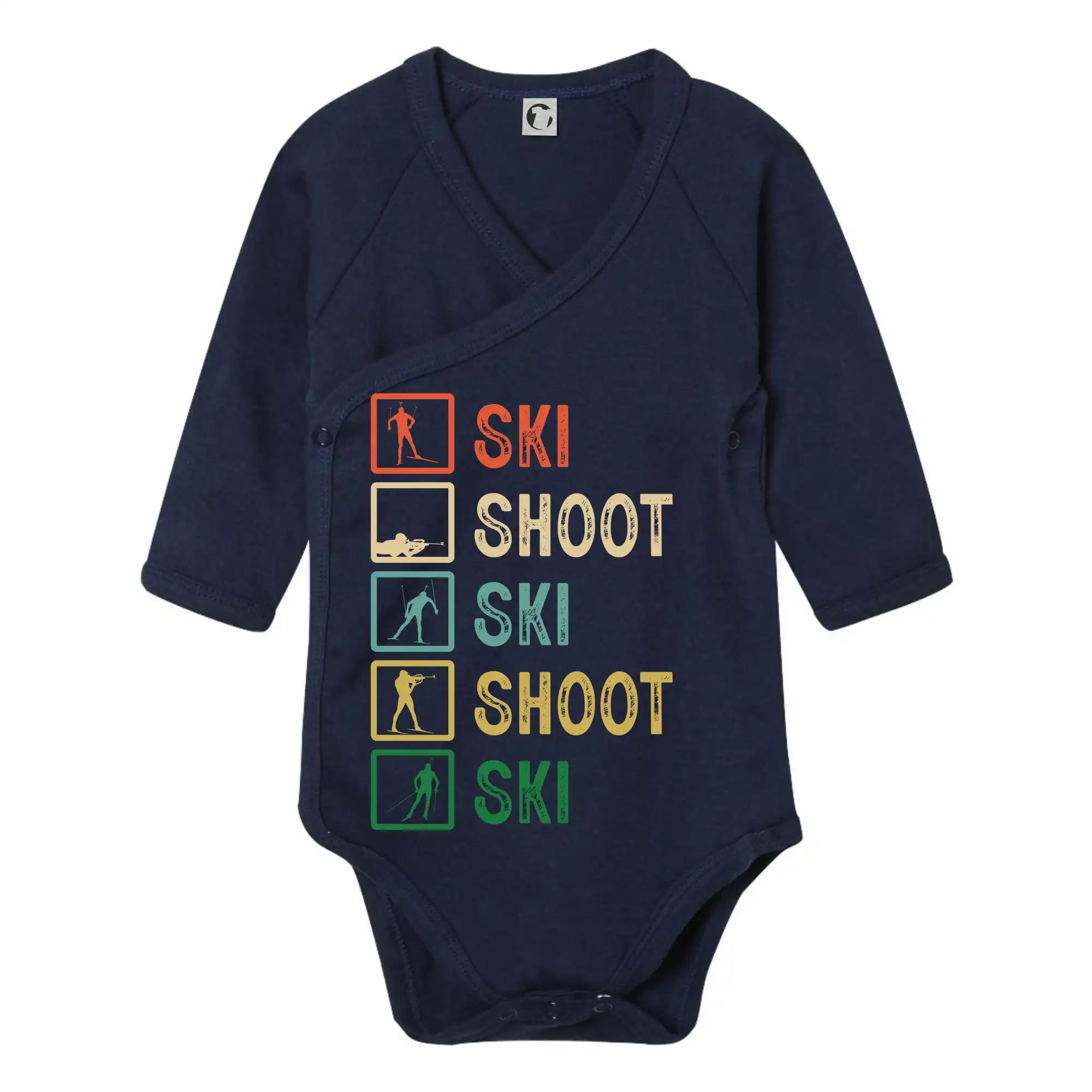 Biatlon ski shoot ski