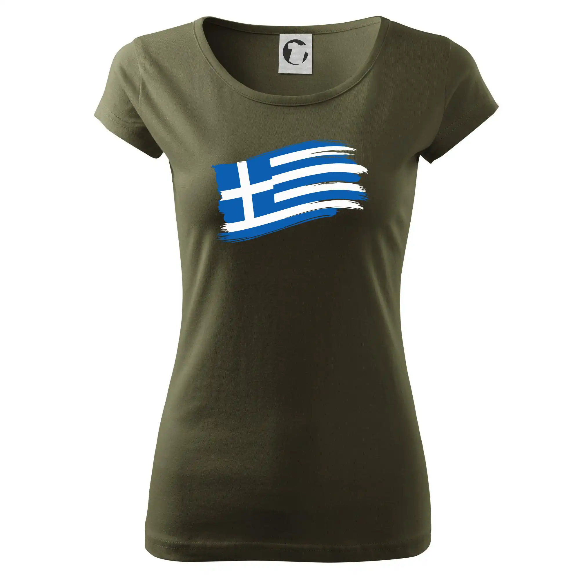 Řecko vlajka - štětkou