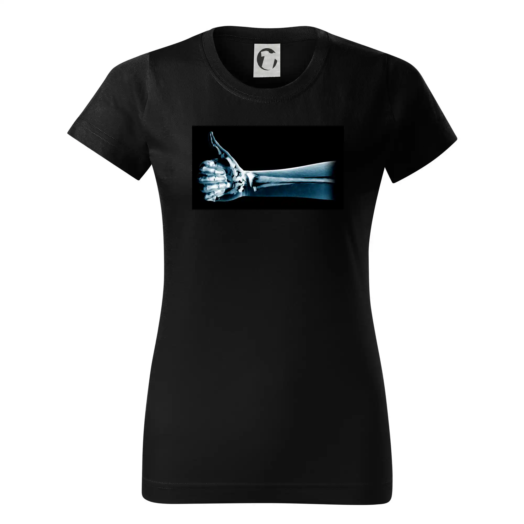 X-ray thumb up - Dámske tričko basic - ľahko voľnejšie a dlhšie