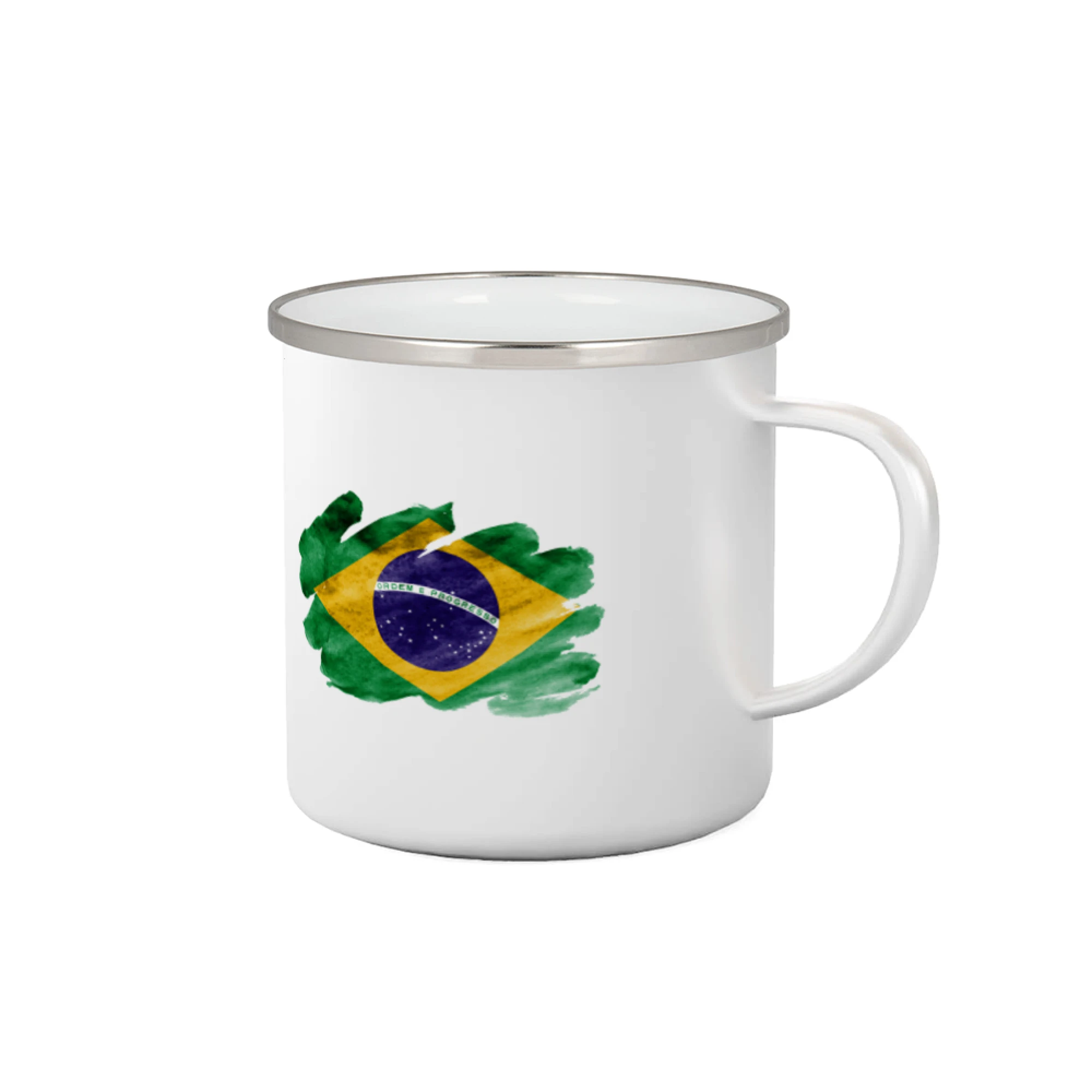 Motívy štátnych vlajok - Brazília vlajka vodovej farby - Plecháčik