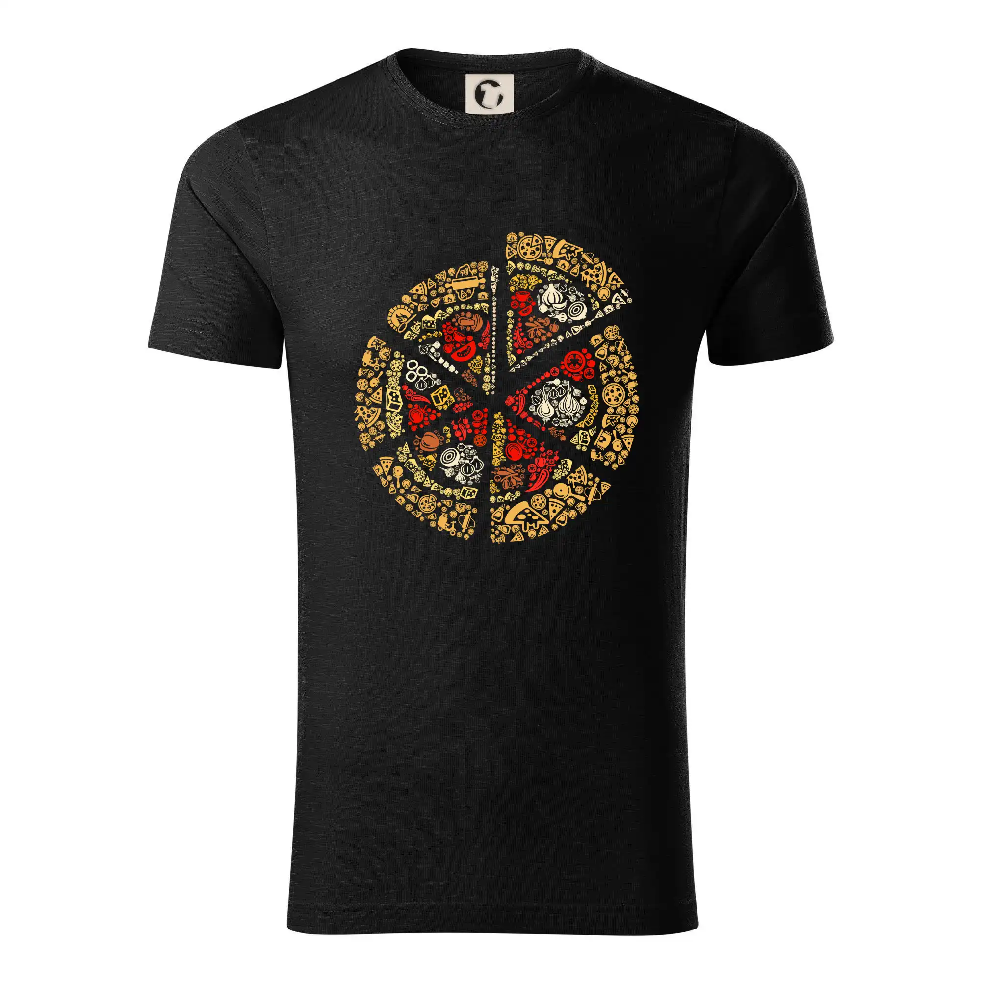 Pizza icons - Tričko z organickej bavlny