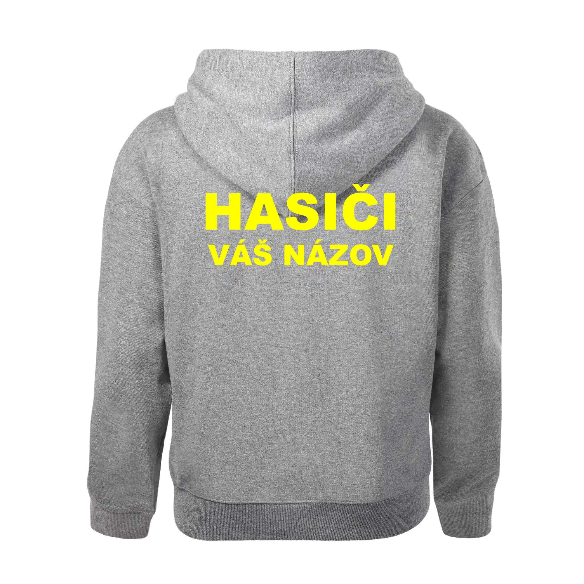 Hasiči - žltý nápis - váš názov zboru