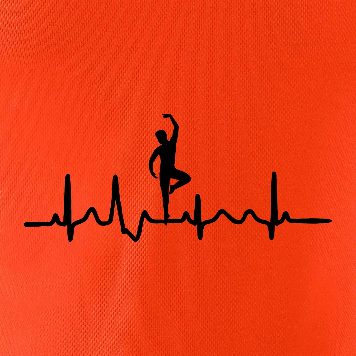 EKG tanečník muž