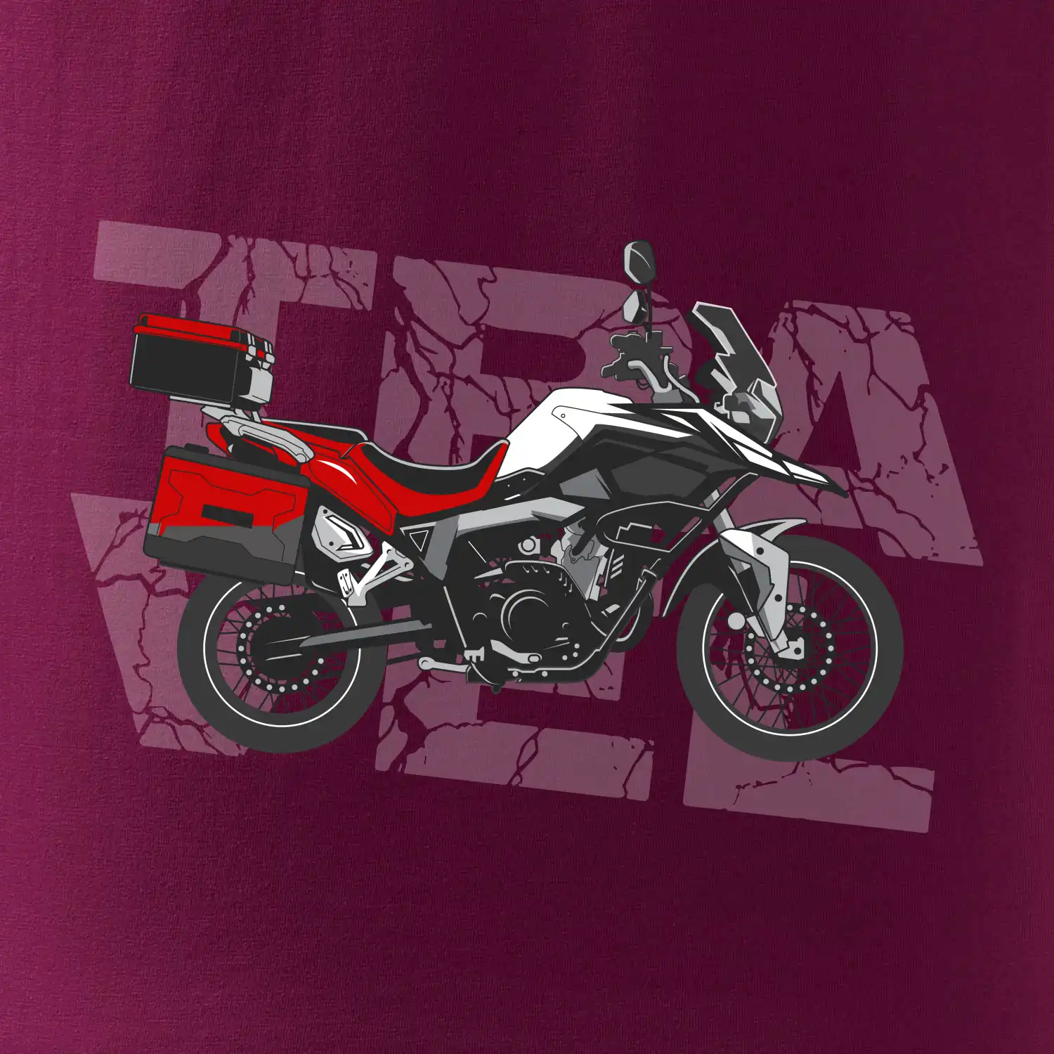 Cestovní enduro červená