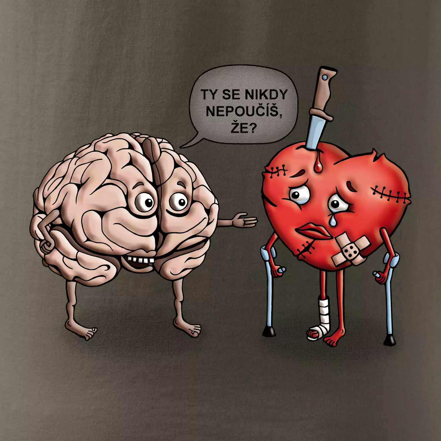 Mozek a srdce - poučení (Hana-creative)