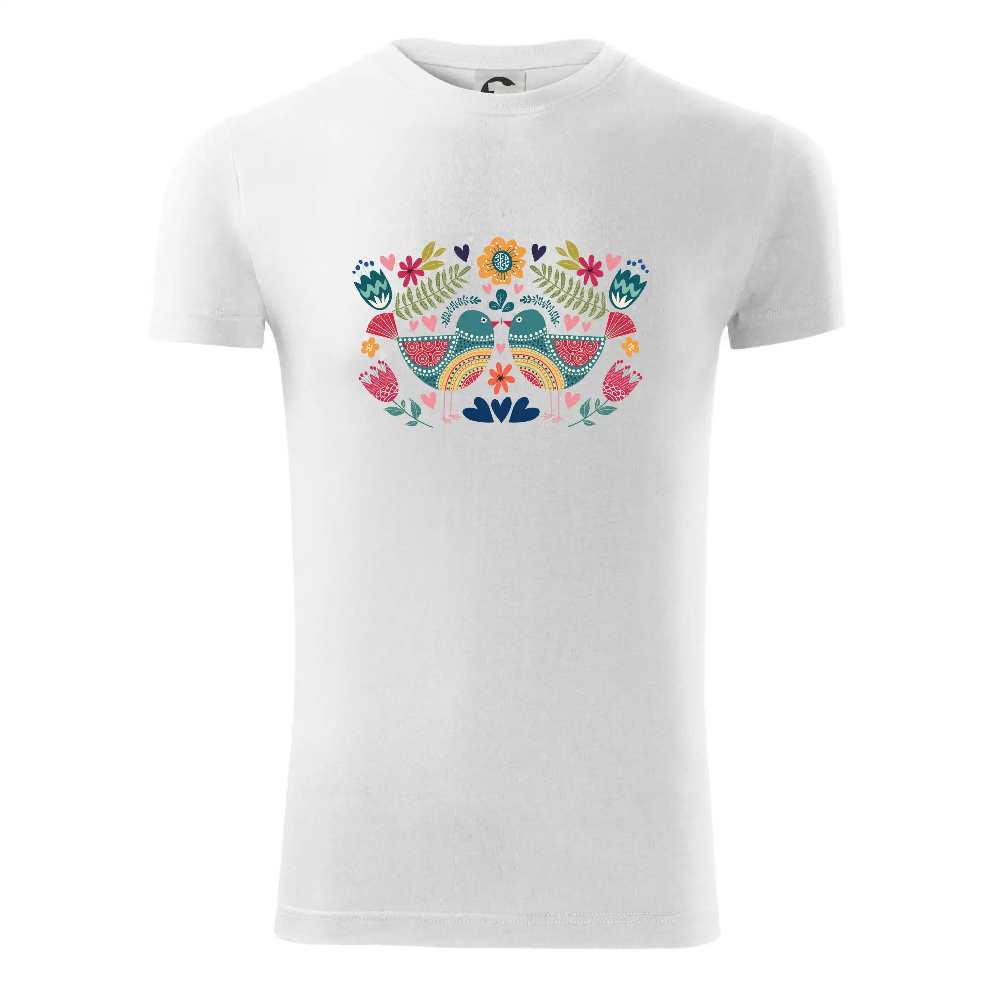 Folklor - dva barevní ptáčci