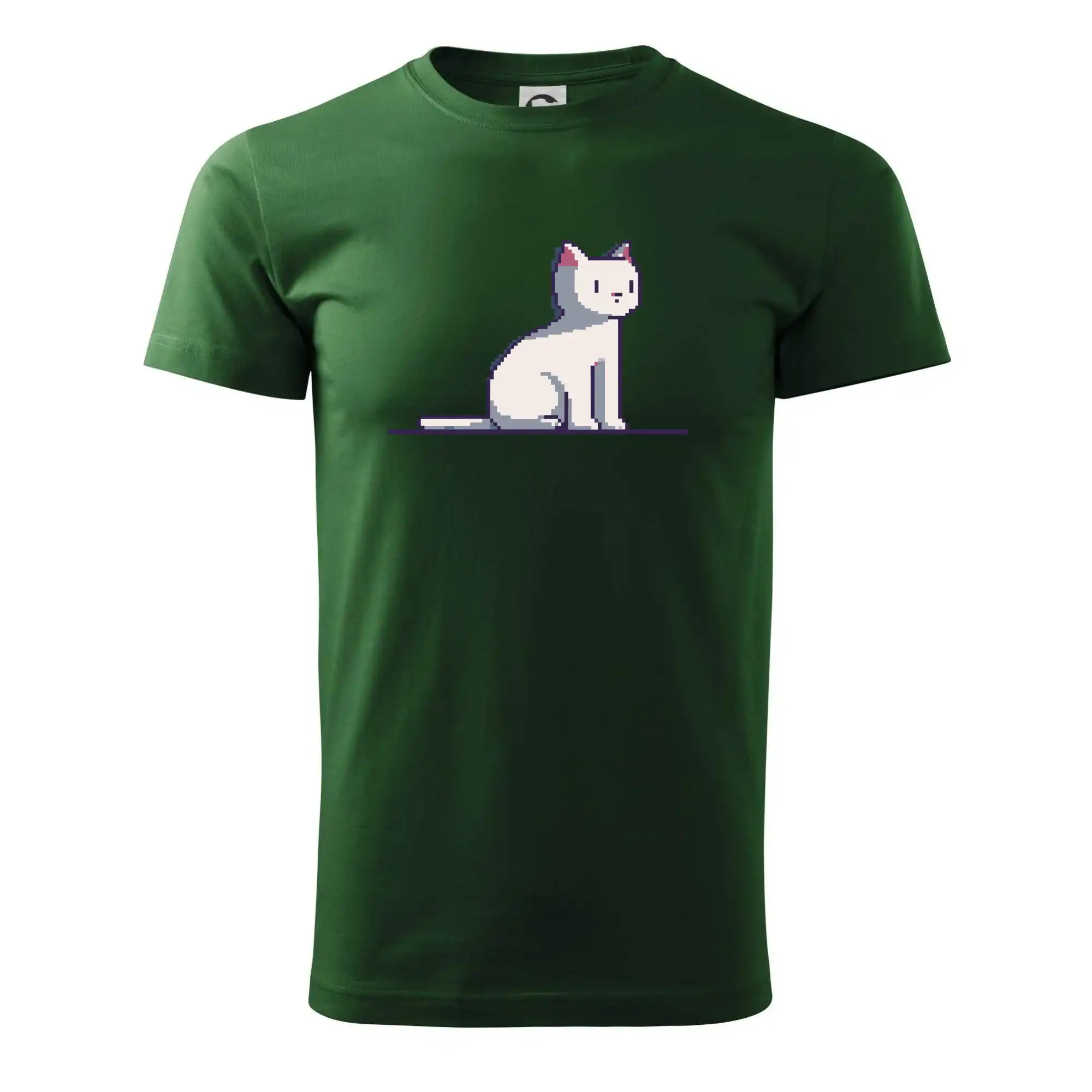 Kočka bílá pixel