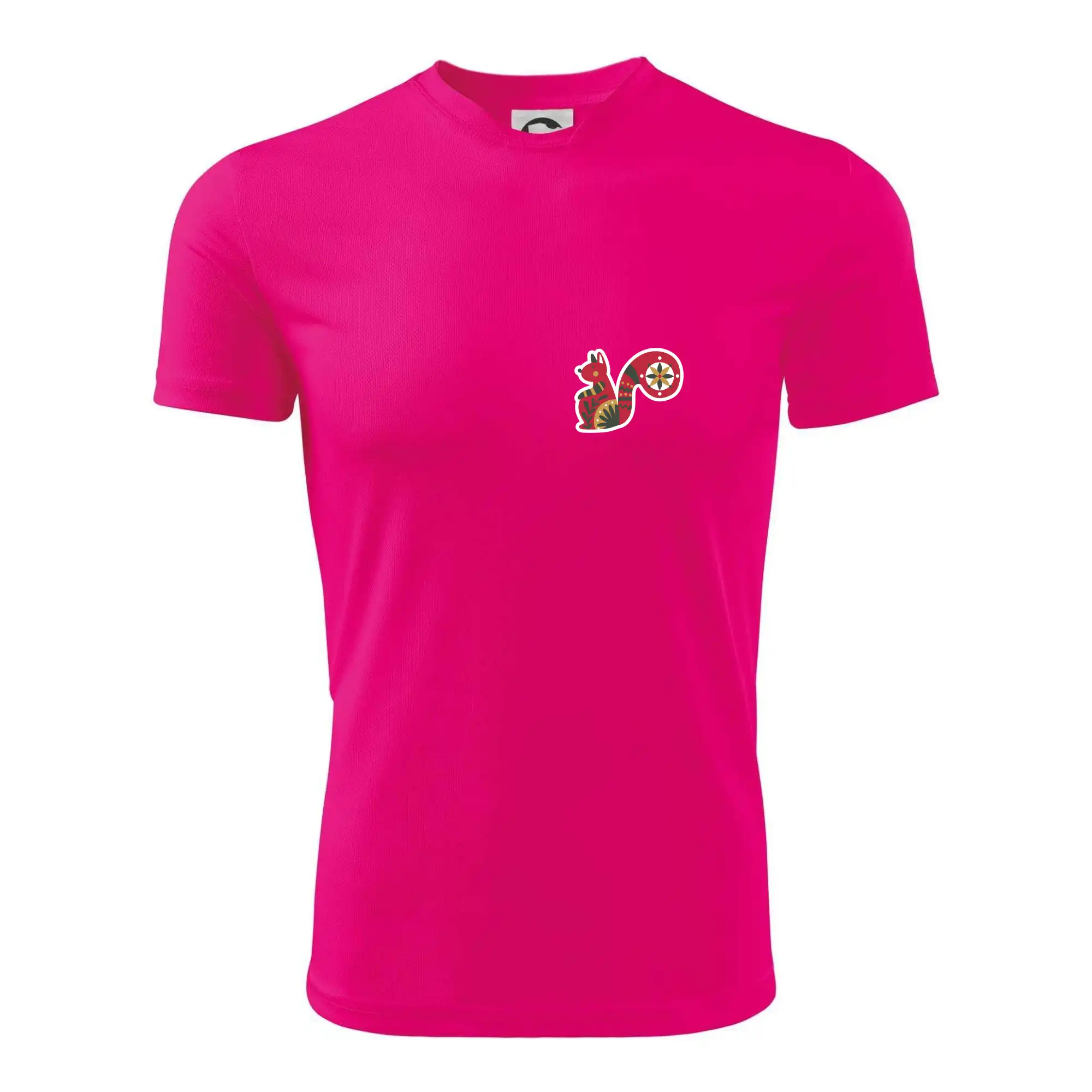 Folklor na prsu veverka