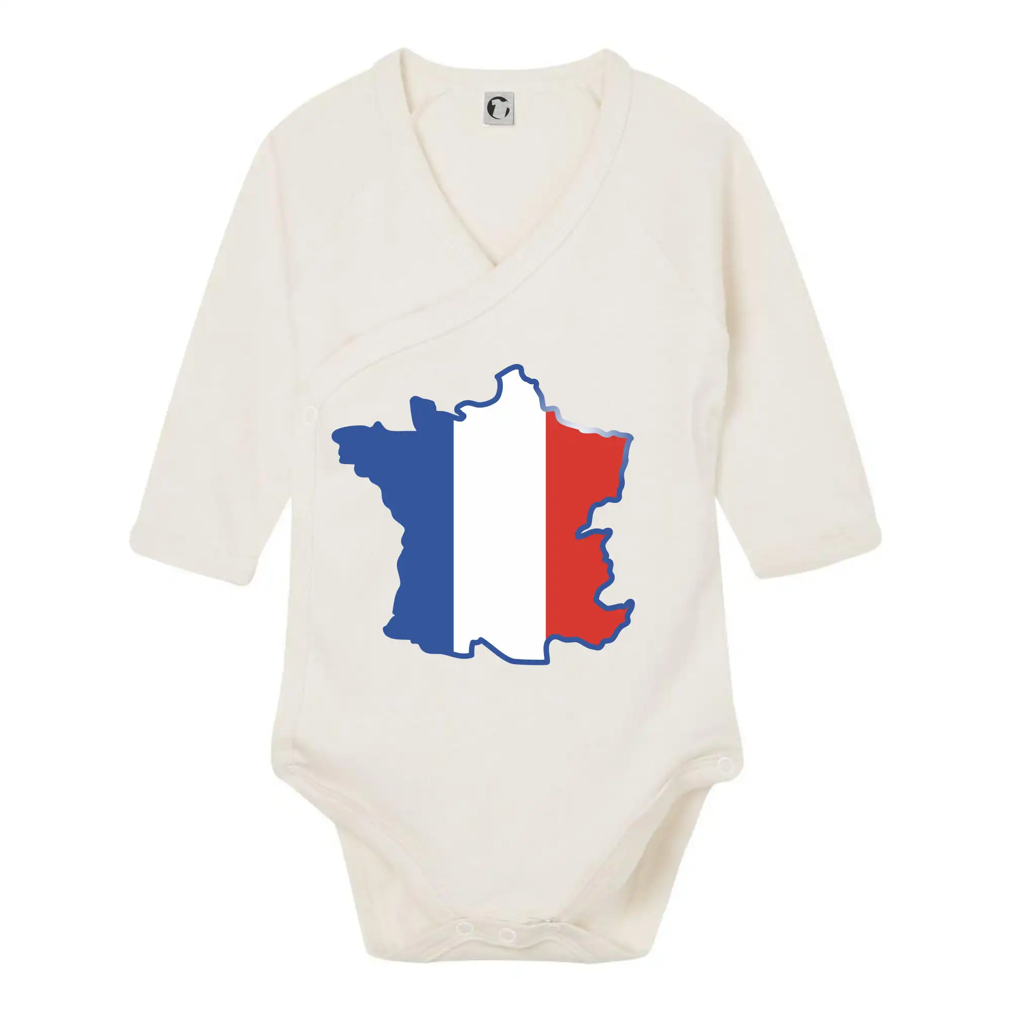 Francouzská vlajka mapa obrys