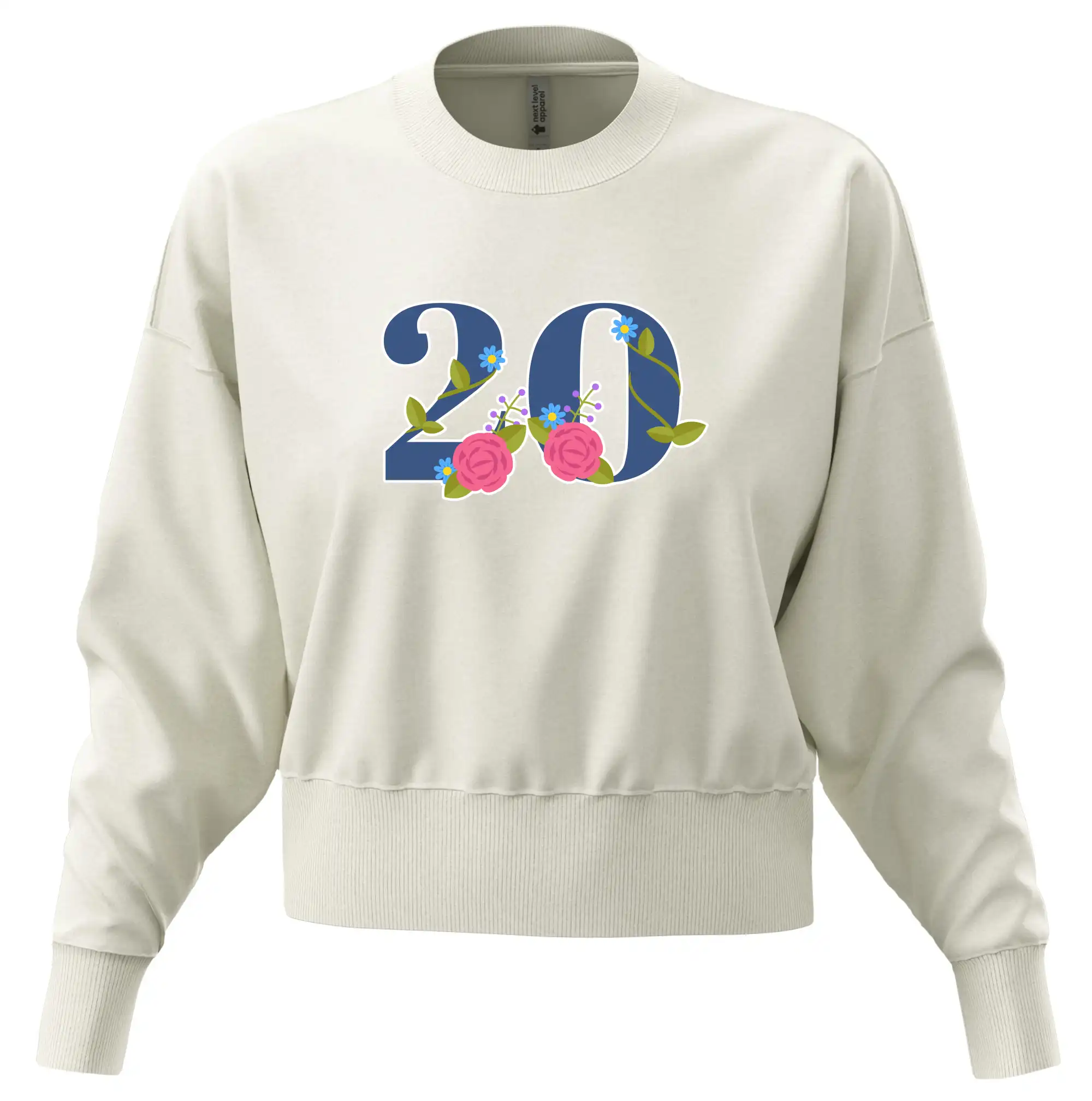 Květinové číslo kreslené - 20