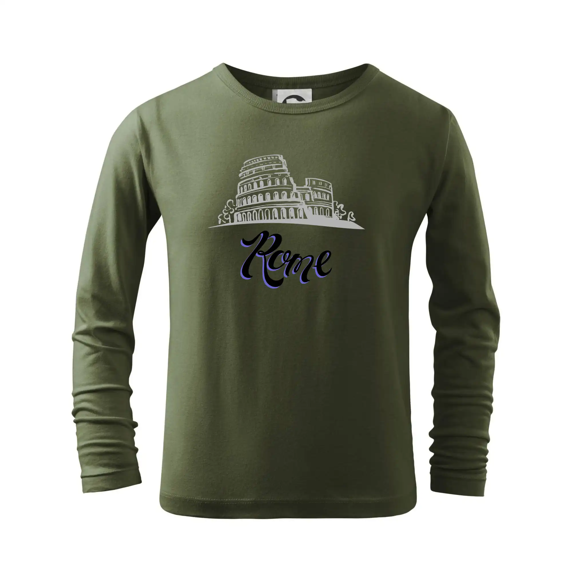 Tričká Taliansko - Roma Lettering - Tričko detské Long Sleeve