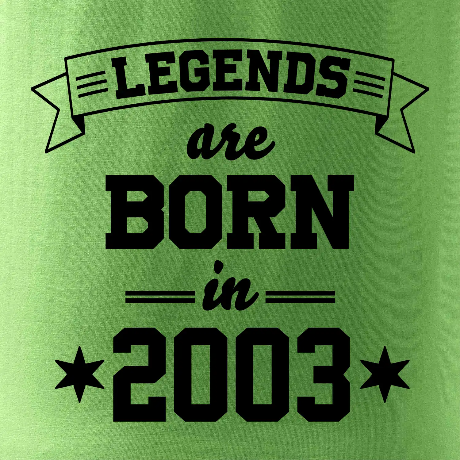 Legends are born in 2003