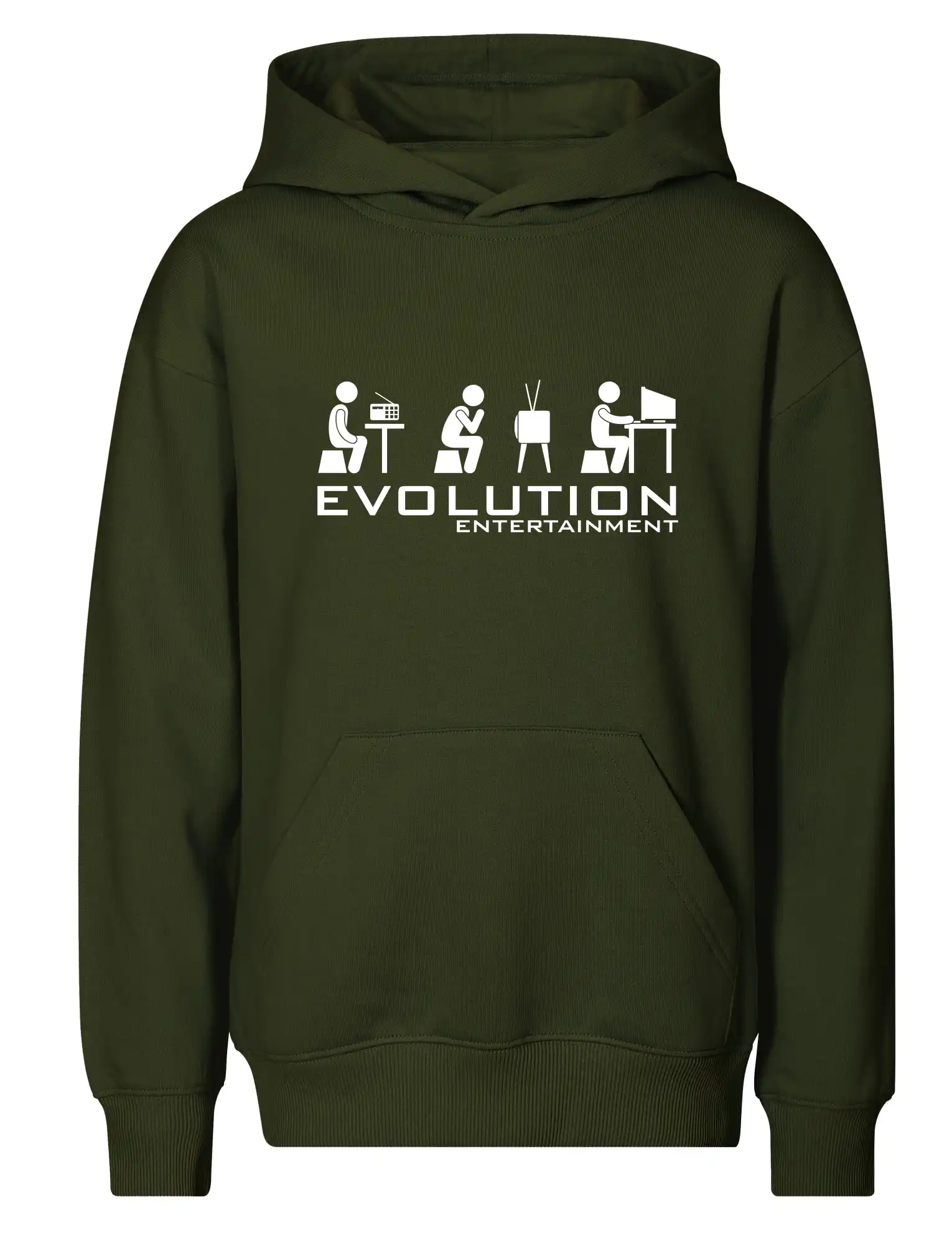 Tričká s potlačou evolúcia - Evolúcia zábavy - Detská mikina - Chill