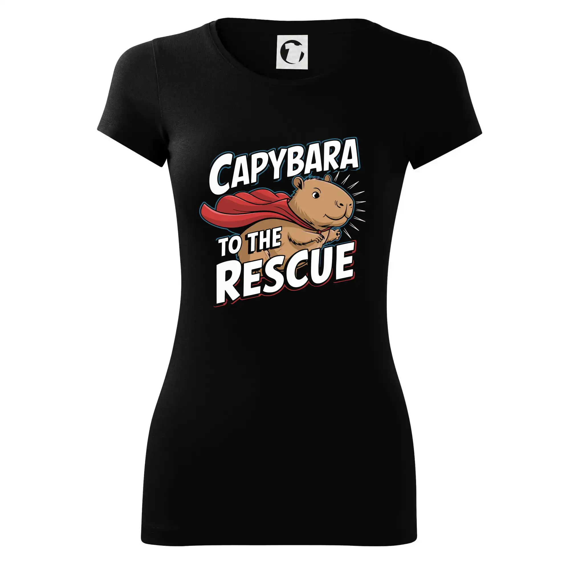 Tričká so zvieratami - Capybara to the Rescue - Dámske tričko Glance - Priliehavejší strih